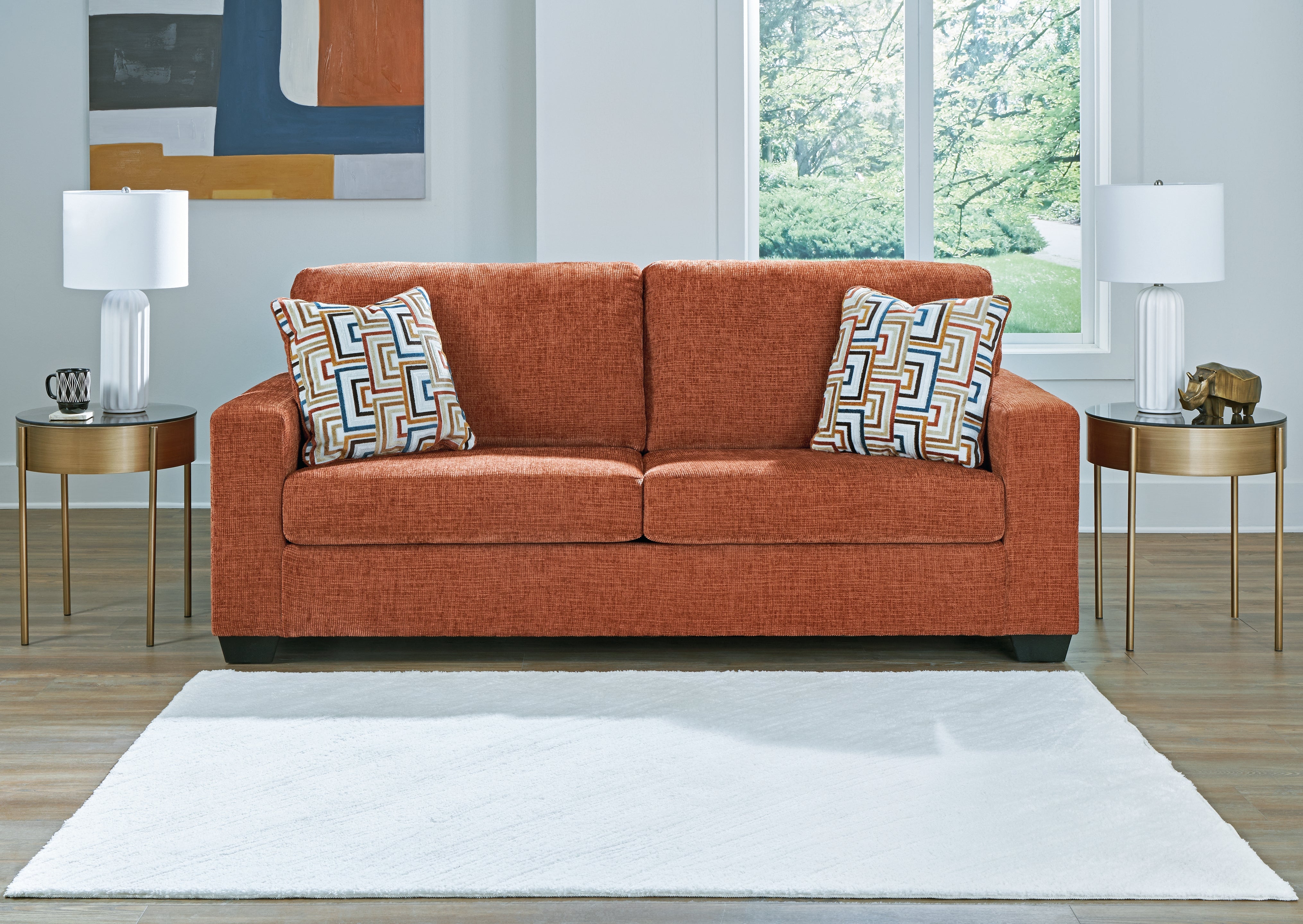 Floridian Furniture - Ashley Furniture - Aviemore Living Room - Sofa / Spice - 2430438