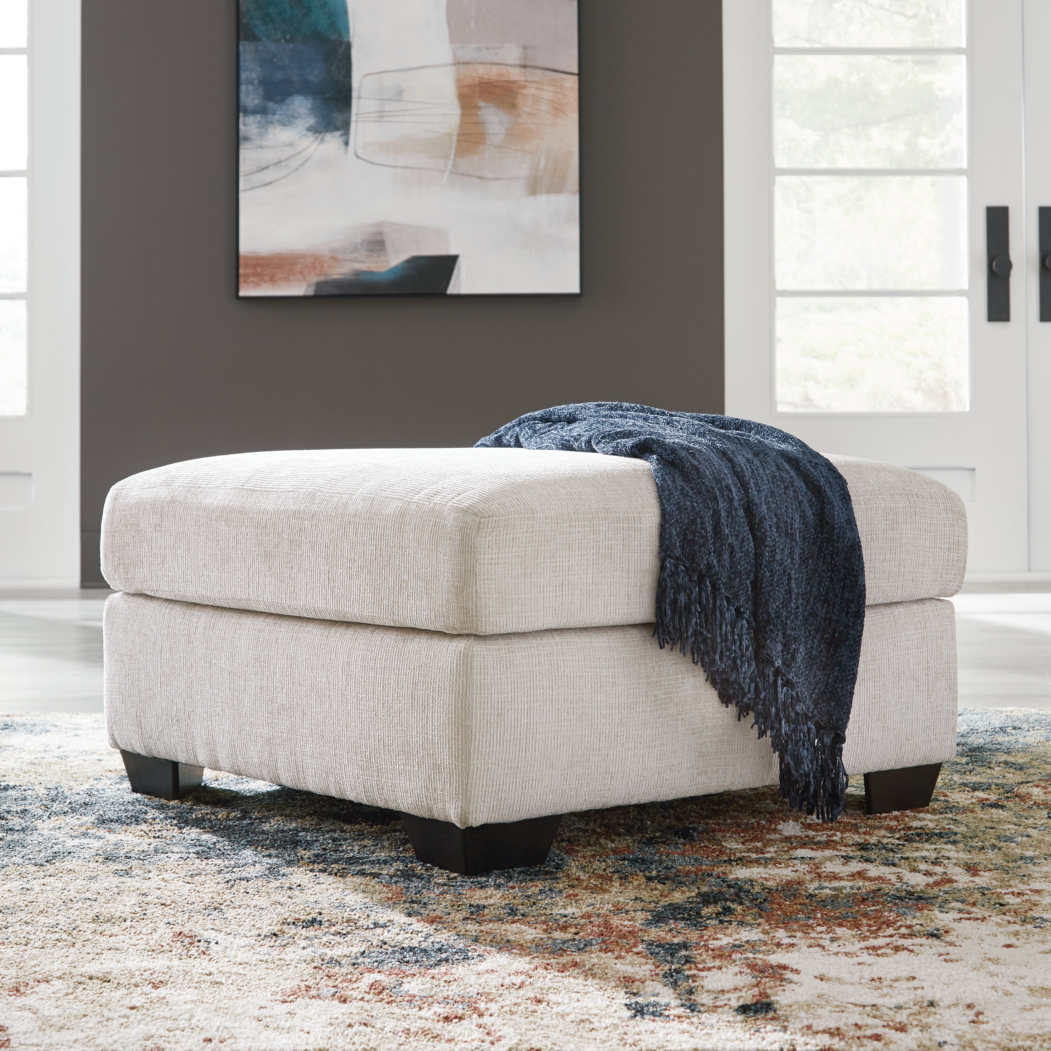 Floridian Furniture - Ashley Furniture - Aviemore Living Room - Oversized Accent Ottoman / Stone - 2430508