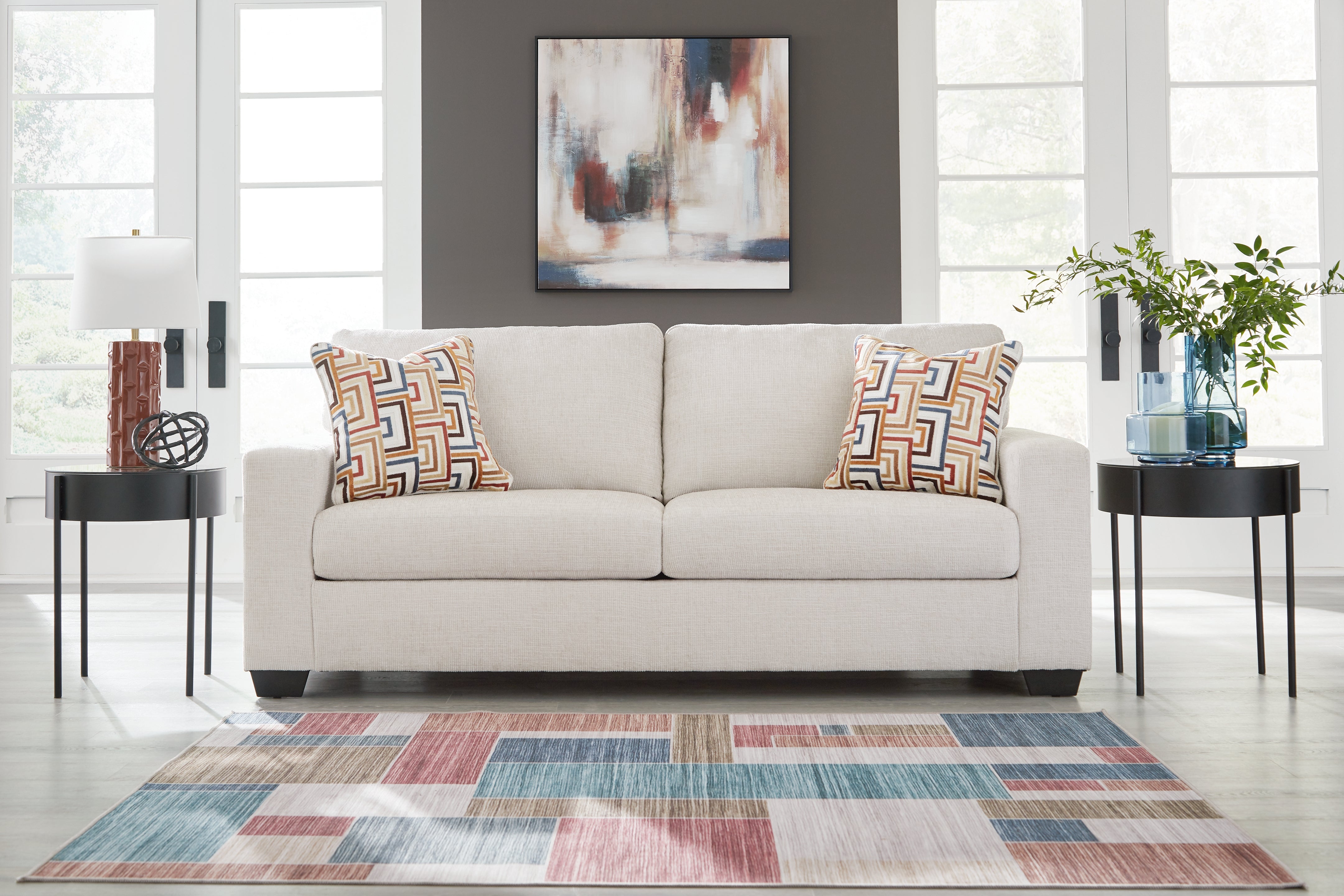 Floridian Furniture - Ashley Furniture - Aviemore Living Room - Sofa / Stone - 2430538