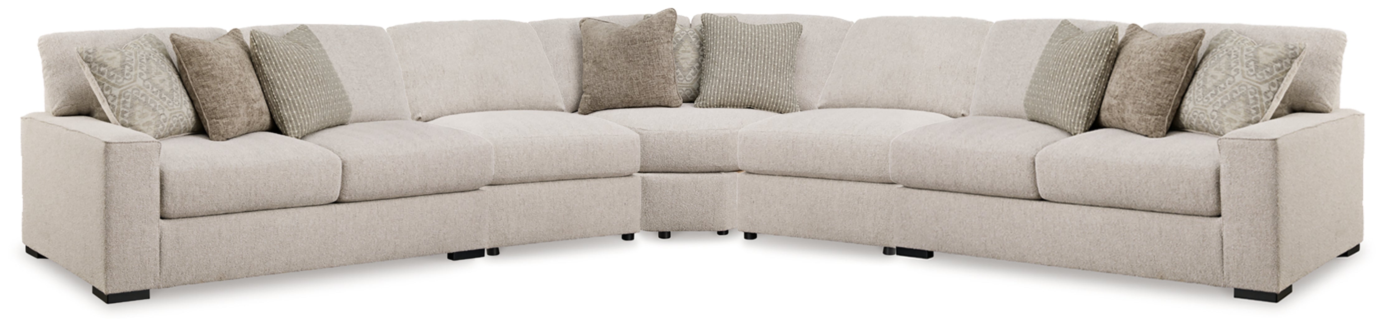 Floridian Furniture - Ashley Furniture - Ballyton Sectional - RAF 5-Piece Sectional / Sand - 25102S3