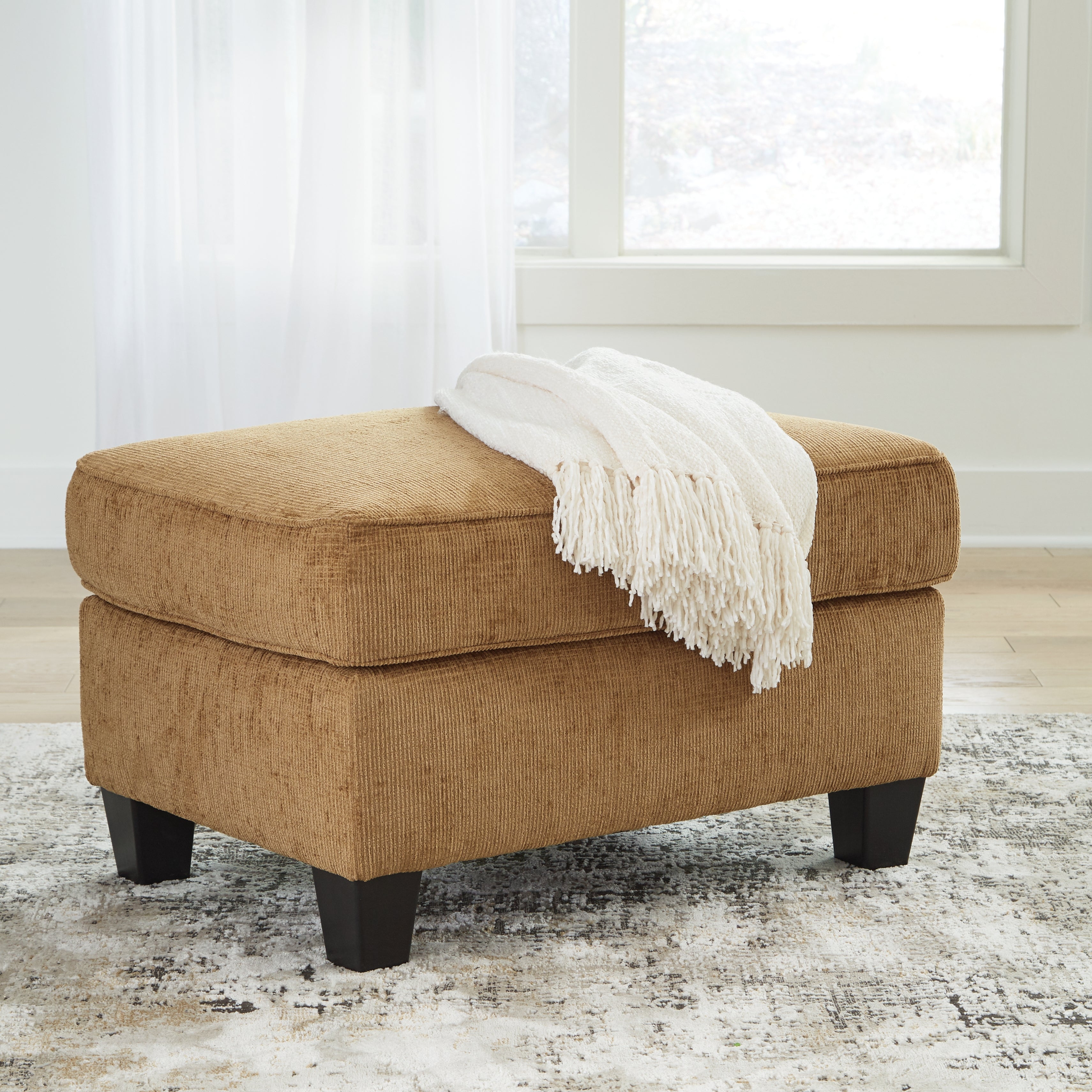 Floridian Furniture - Ashley Furniture - Erinslane Living Room - Ottoman / Honey - 2520714