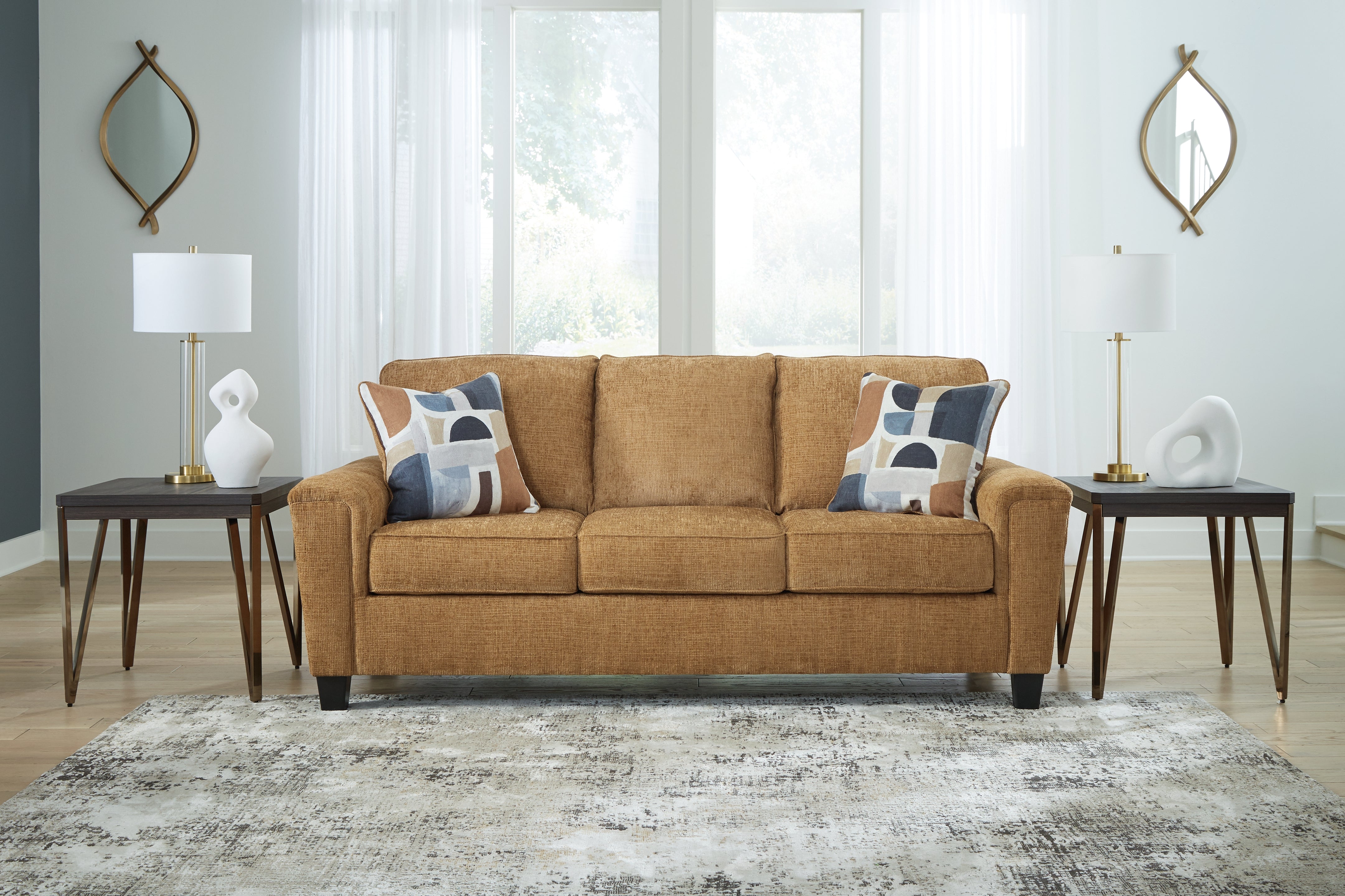 Floridian Furniture - Ashley Furniture - Erinslane Living Room - Sofa / Honey - 2520738