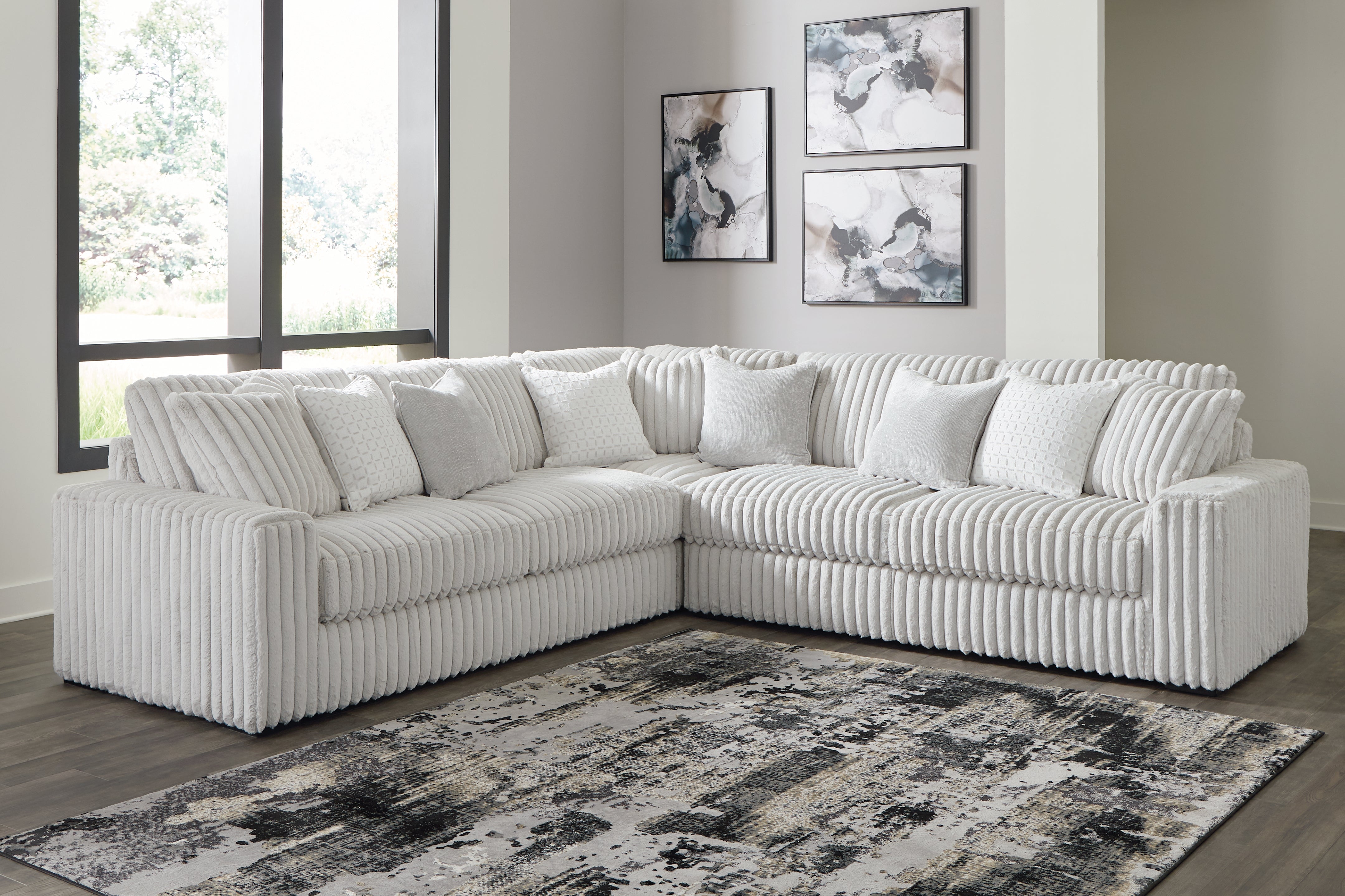 Floridian Furniture - Ashley Furniture - Stupendous Sectional - LAF 3-Piece Sectional / Alloy - 25903S1