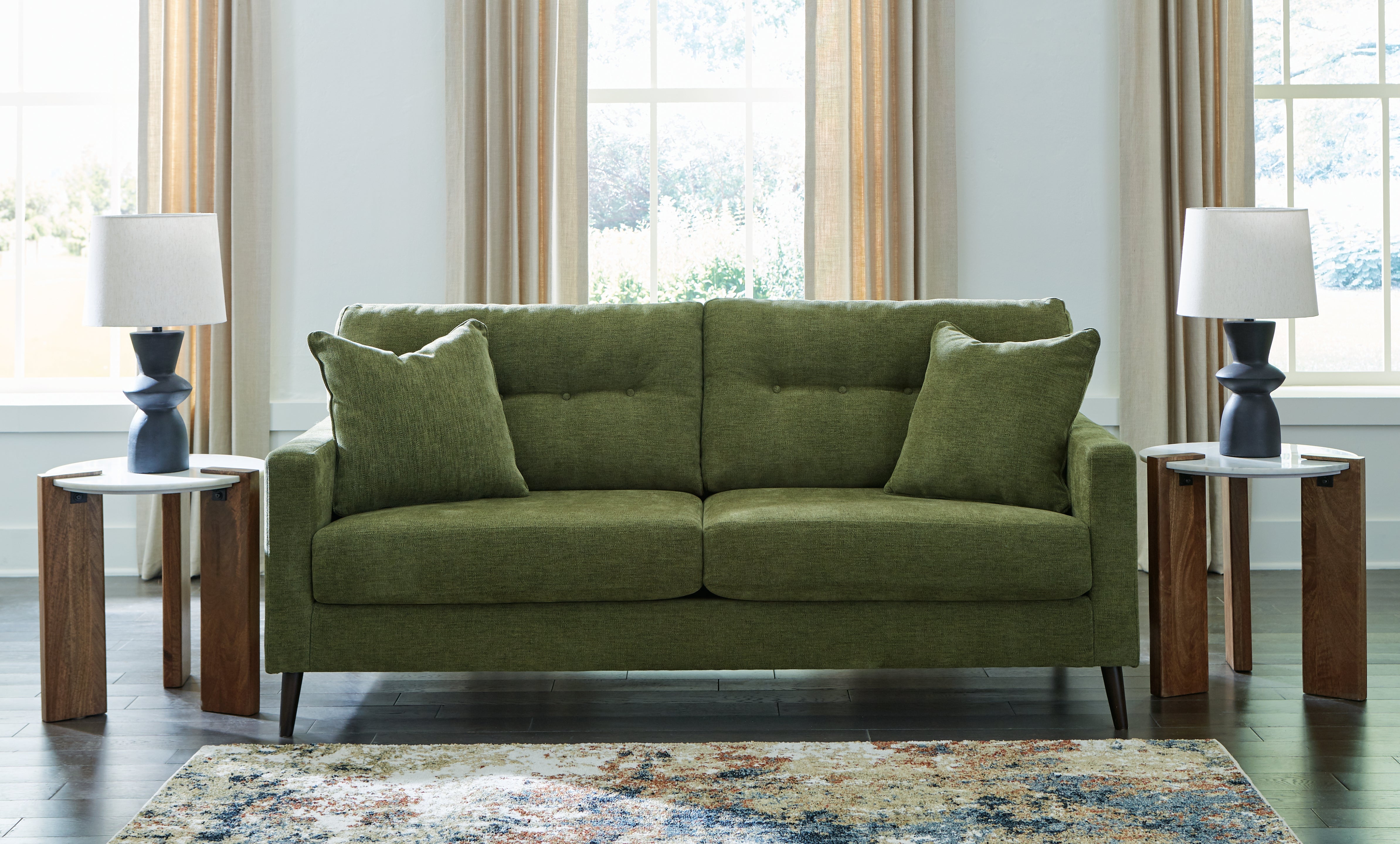 Floridian Furniture - Ashley Furniture - Bixler Living Room - Sofa / Olive - 2610738