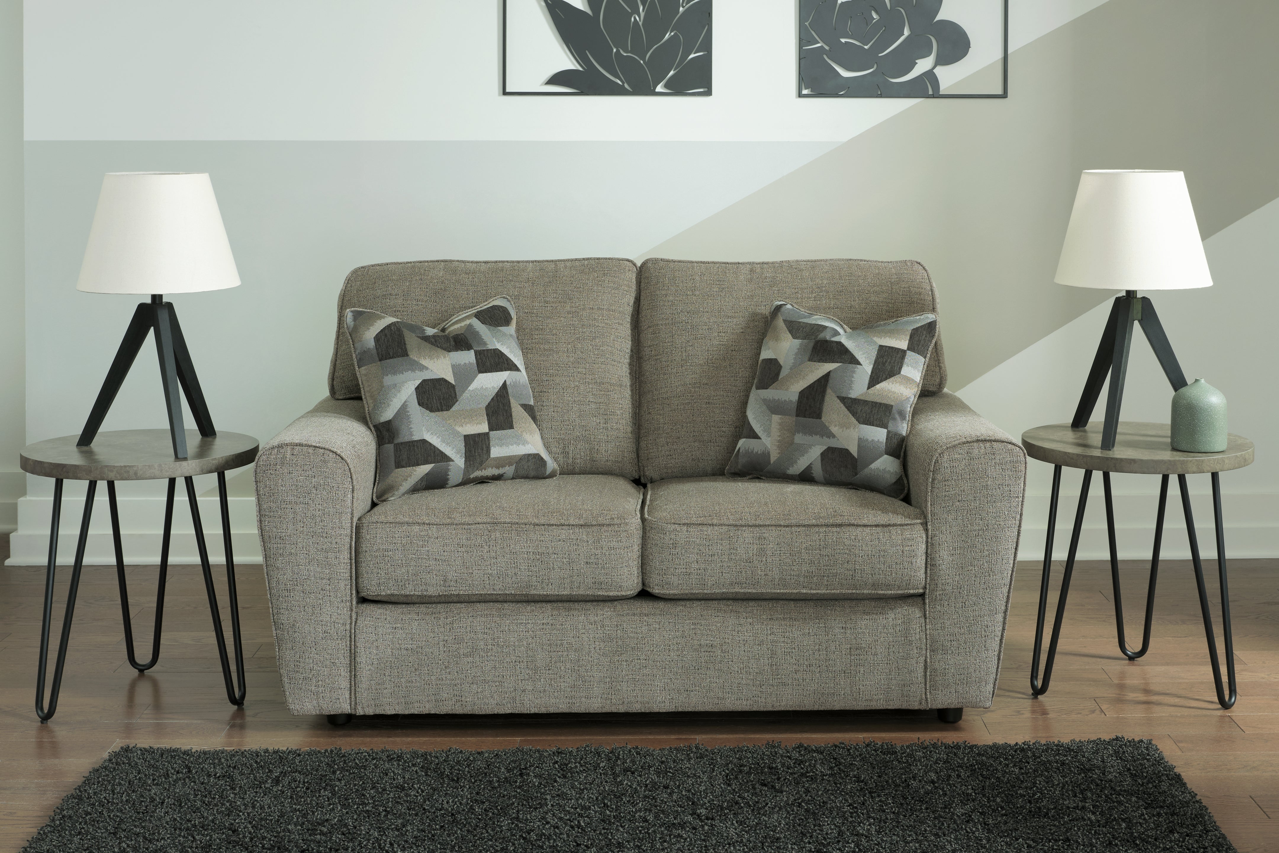Floridian Furniture - Ashley Furniture - Cascilla Living Room - Loveseat / Pewter - 2680535