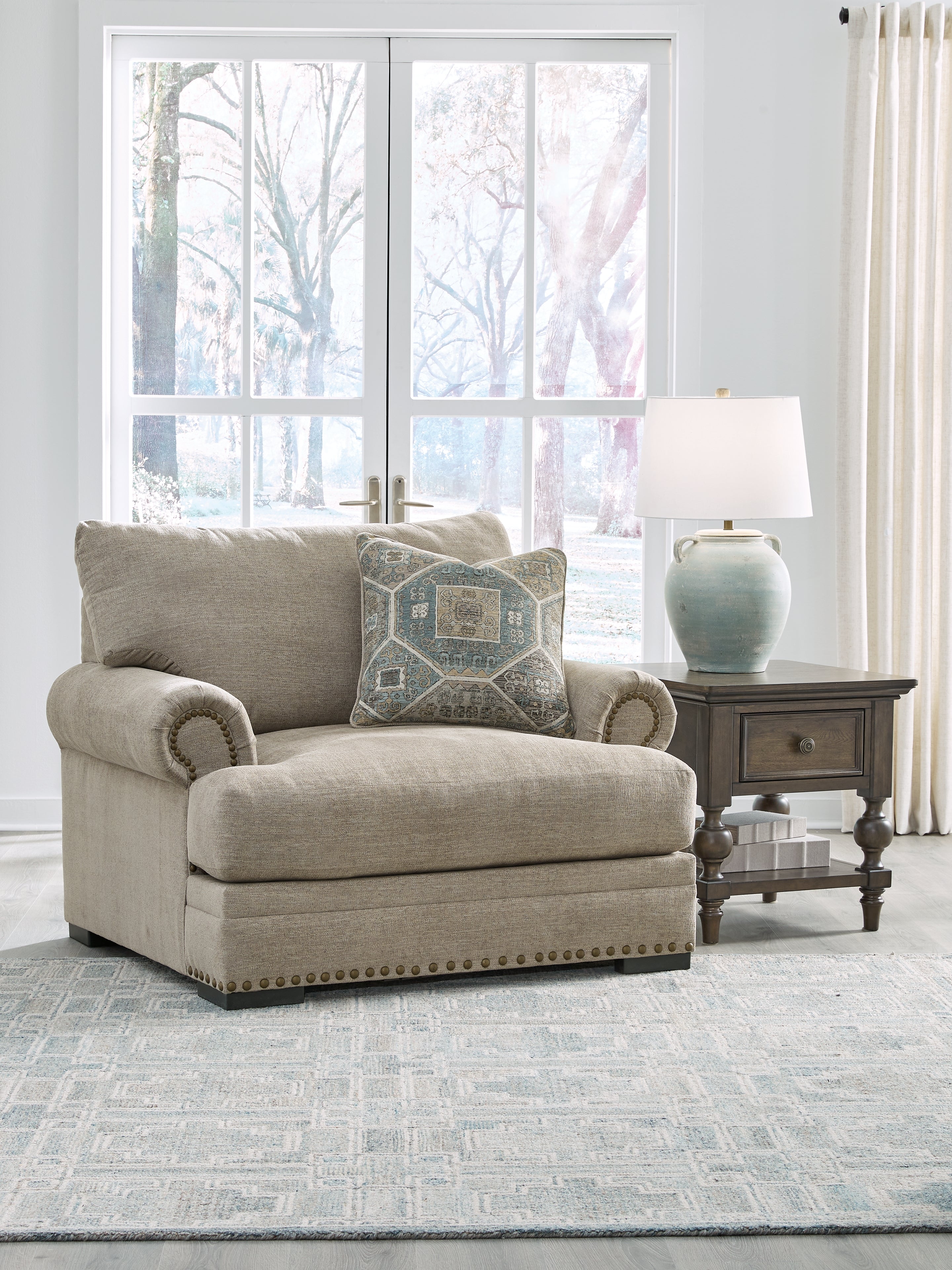 Floridian Furniture - Ashley Furniture - Galemore Living Room - Chair and a Half / Quarry - 2700423