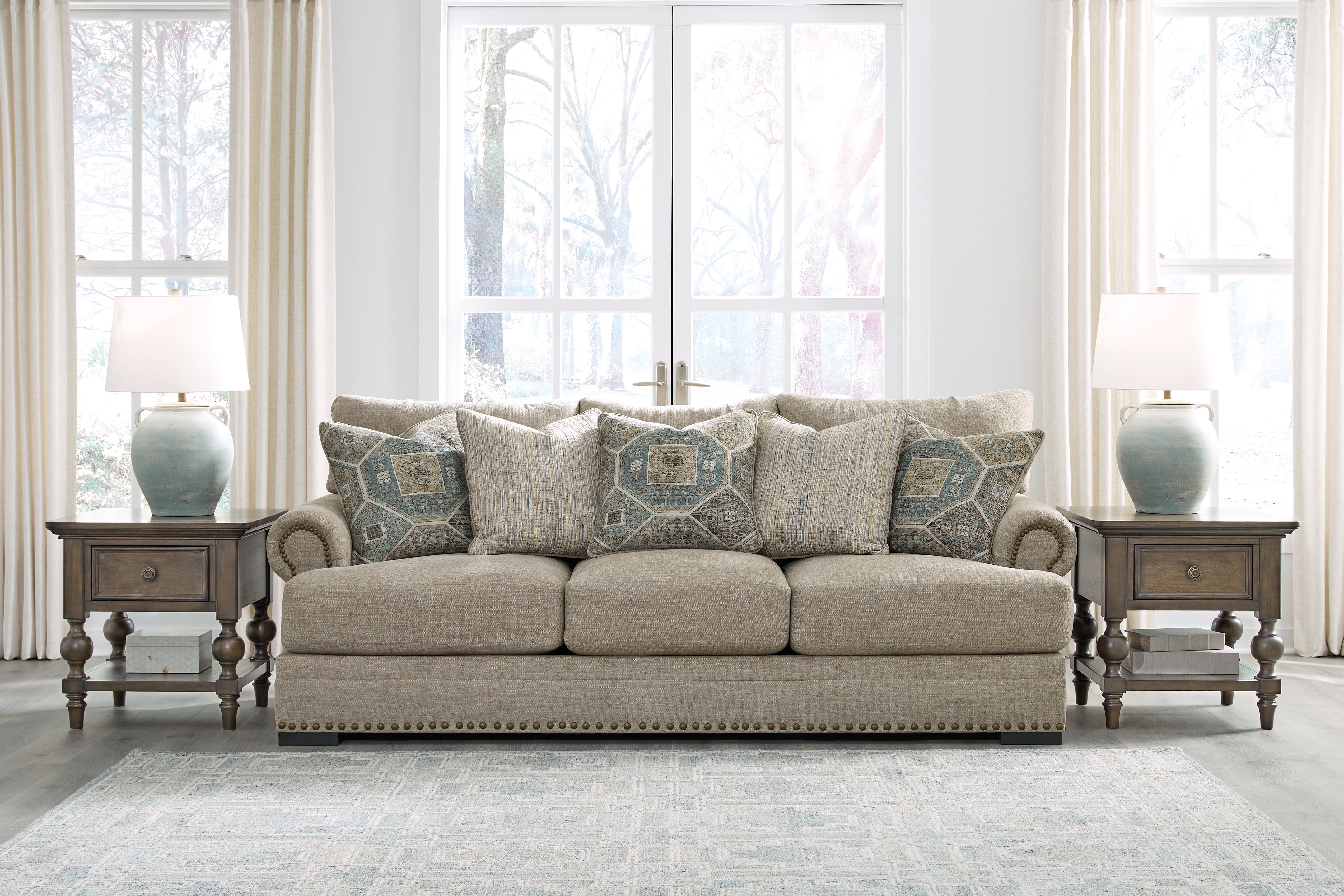Floridian Furniture - Ashley Furniture - Galemore Living Room - Sofa / Quarry - 2700438