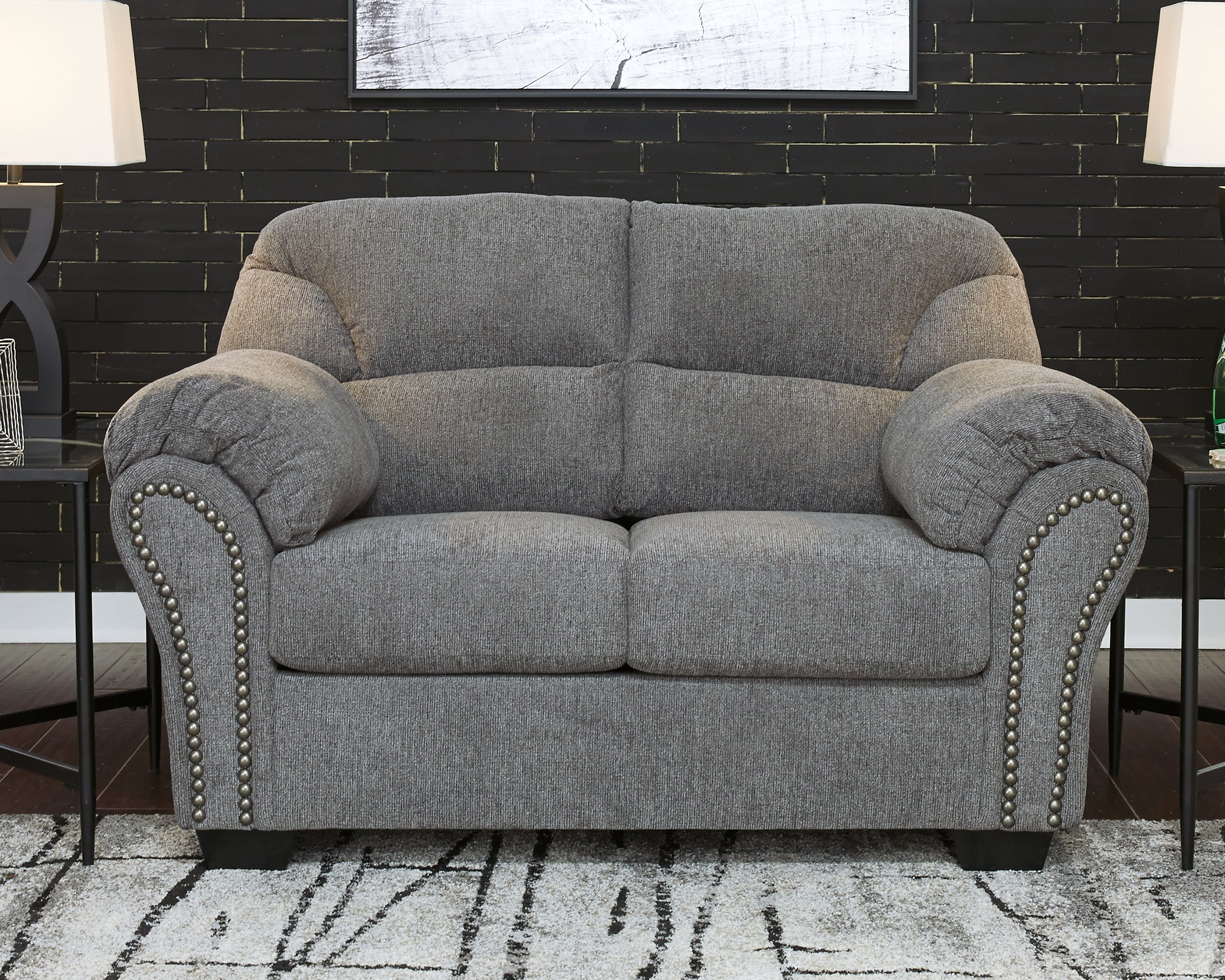 Floridian Furniture - Ashley Furniture - Allmaxx Living Room - Loveseat / Pewter - 2810535