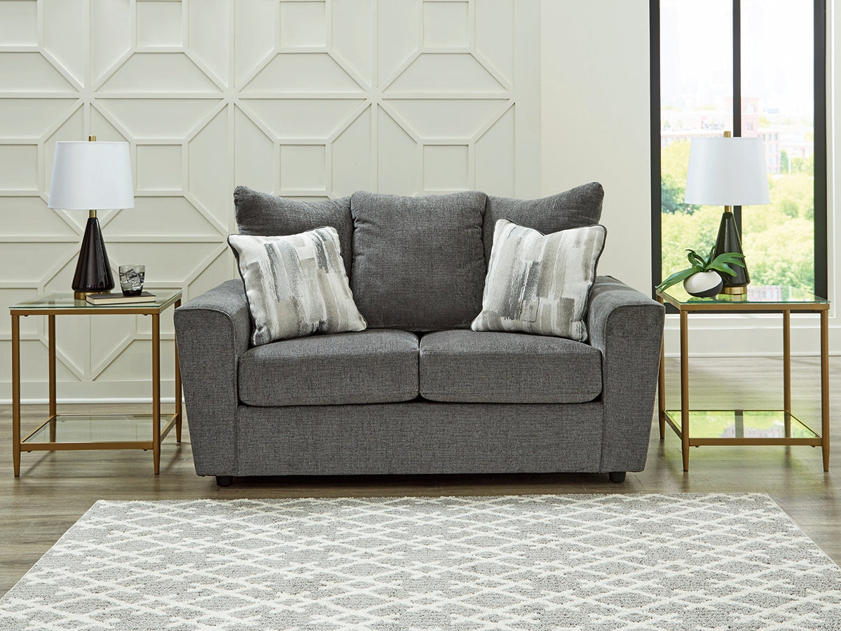 Floridian Furniture - Ashley Furniture - Stairatt Living Room - Loveseat / Gravel - 2850235