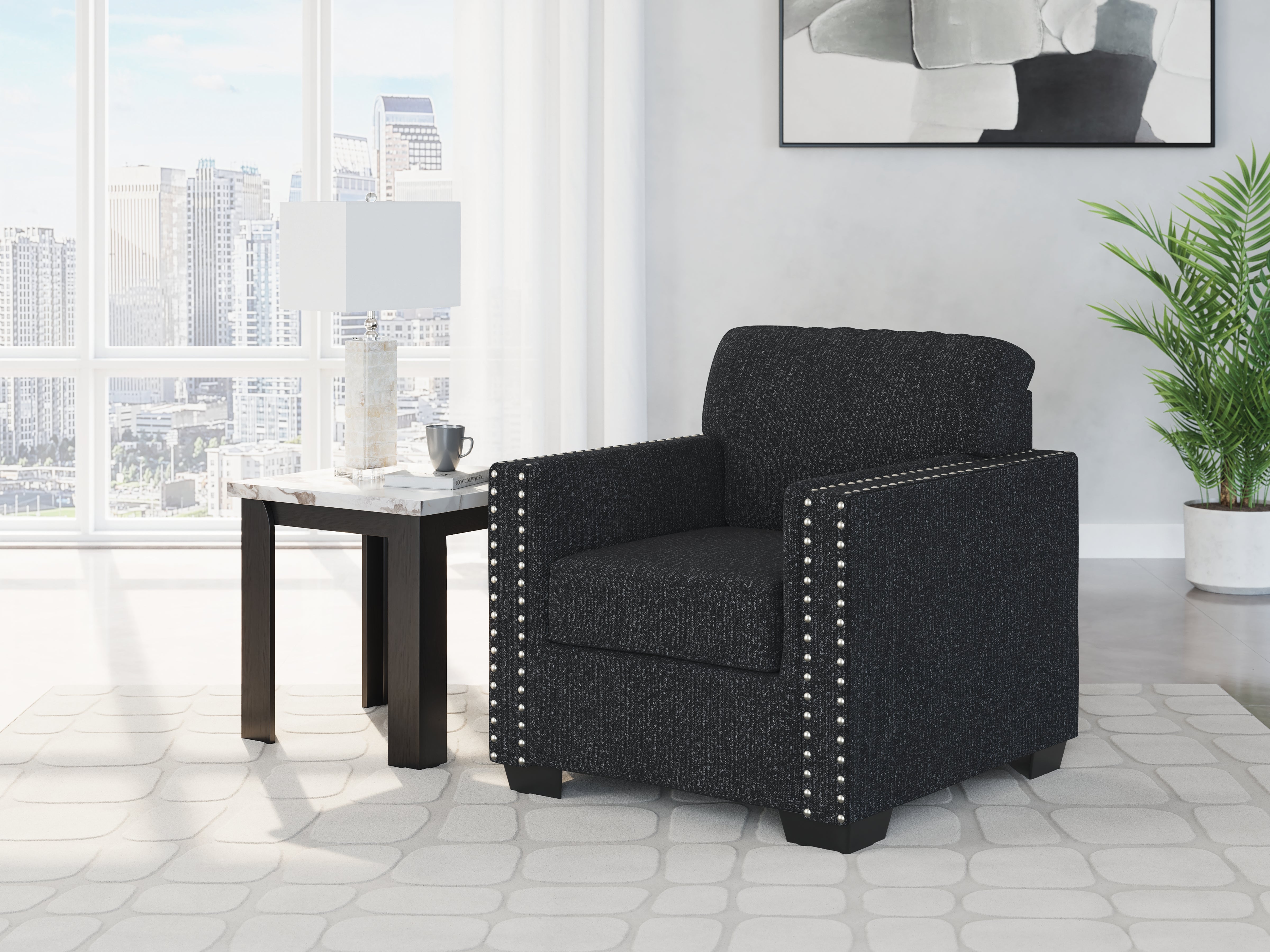 Floridian Furniture - Ashley Furniture - Jasmine Peaks Living Room - Chair / Coal - 2890420