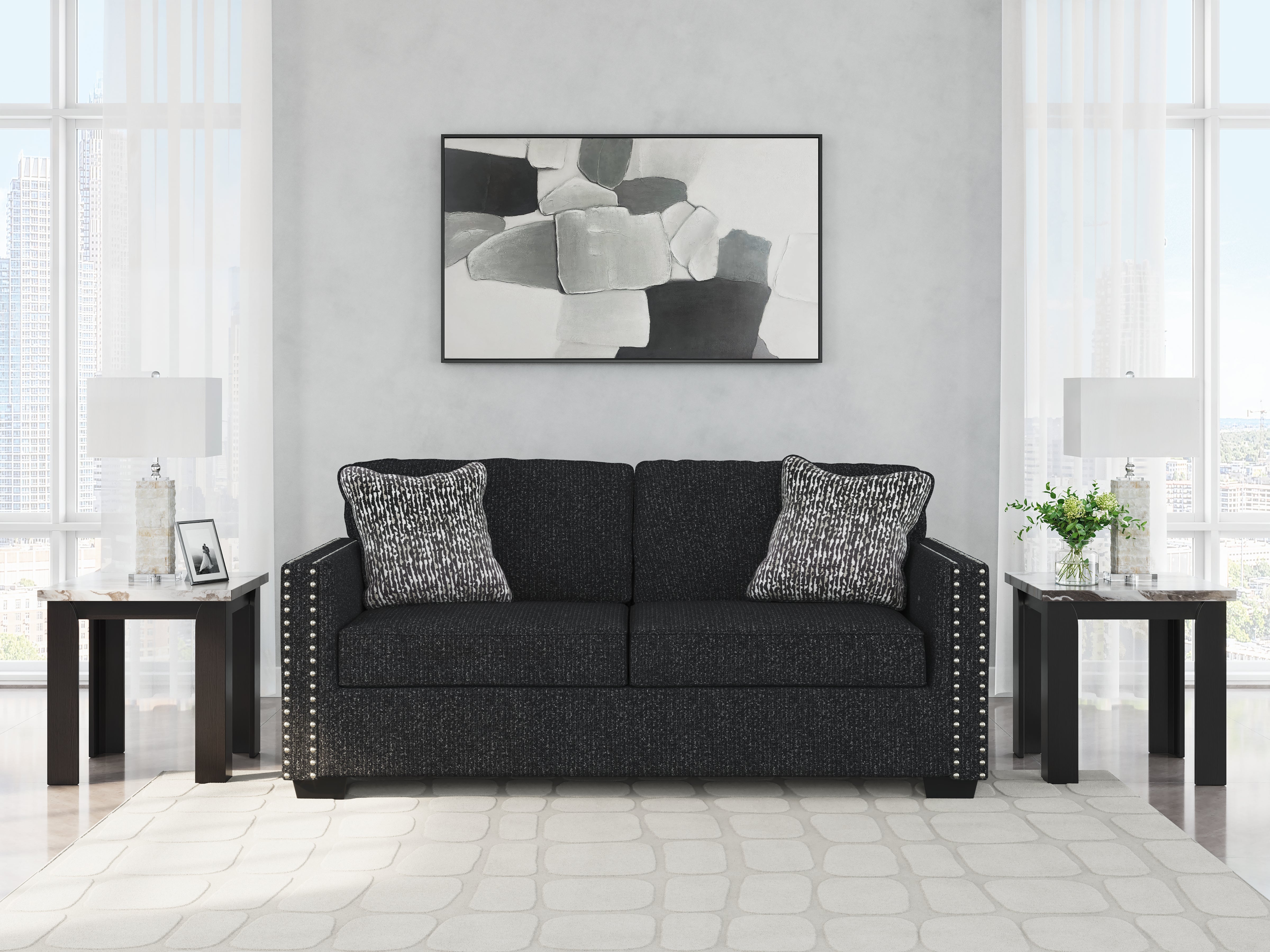 Floridian Furniture - Ashley Furniture - Jasmine Peaks Living Room - Sofa / Coal - 2890438