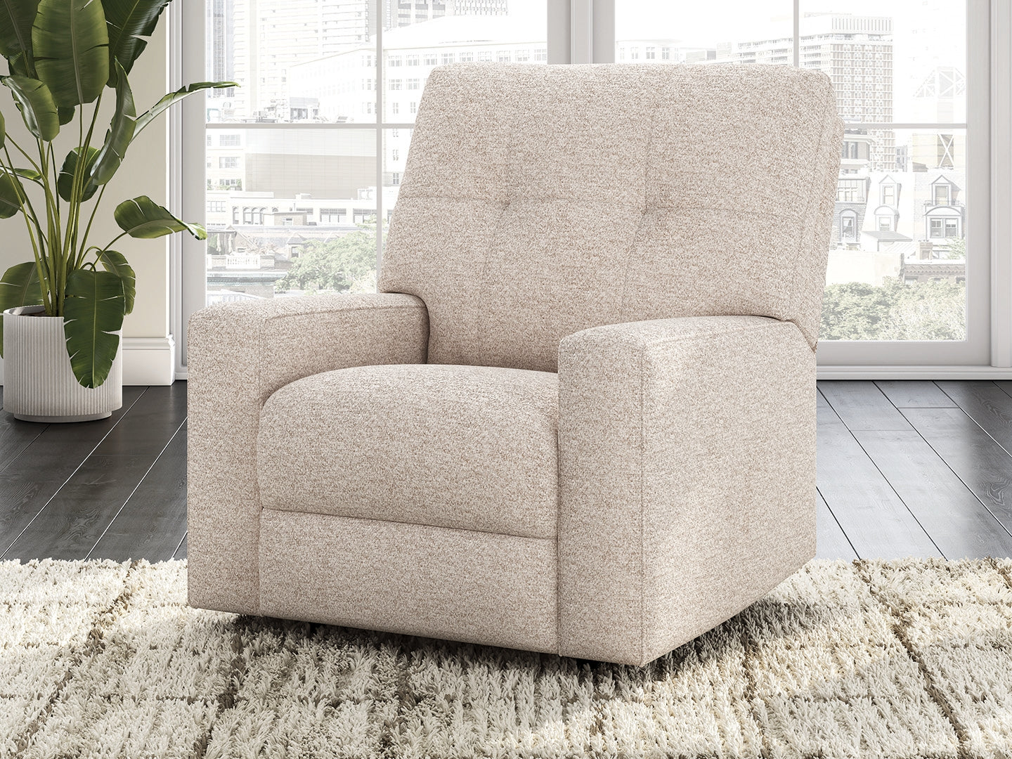 Floridian Furniture - Ashley Furniture - Larimer Living Room - Rocker Recliner / Stone - PC2920325