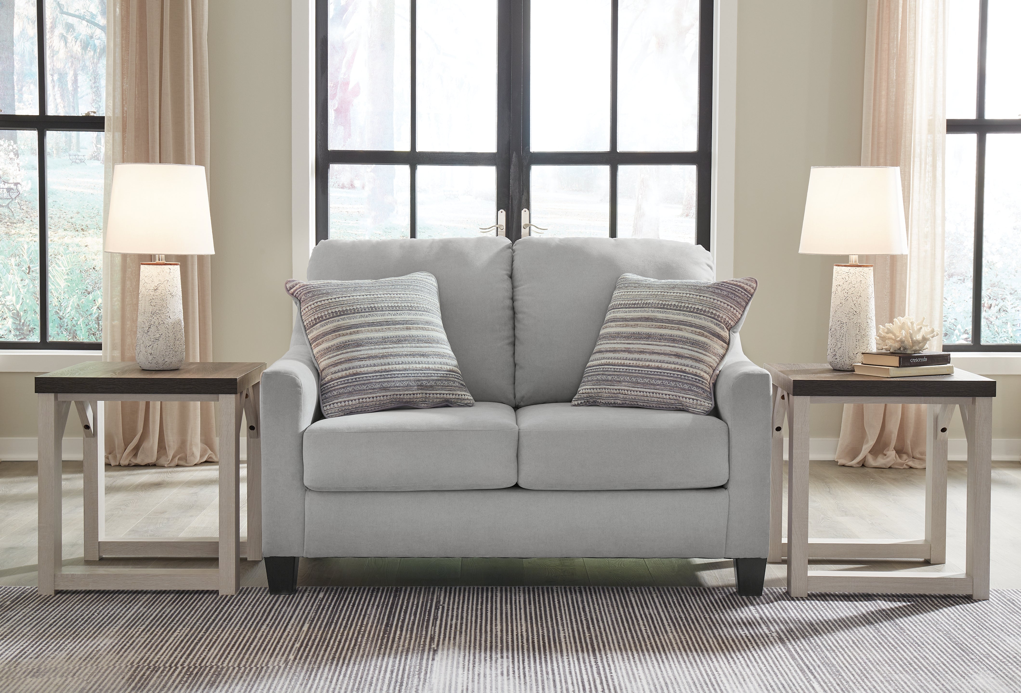 Floridian Furniture - Ashley Furniture - Adlai Living Room - Loveseat / Shadow - 3010335