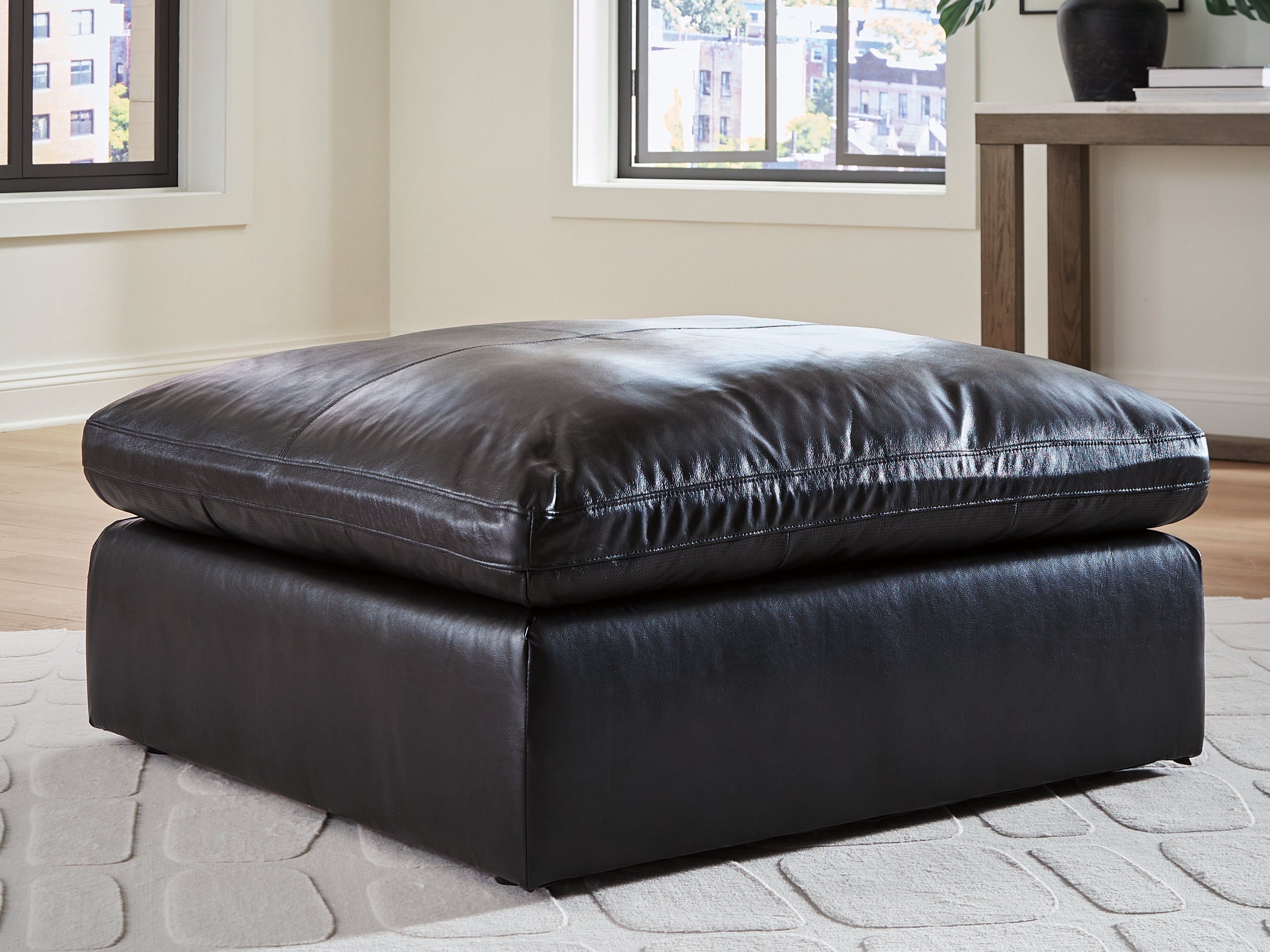 Floridian Furniture - Ashley Furniture - Emilia Sectional - Oversized Accent Ottoman / Black - 3090208