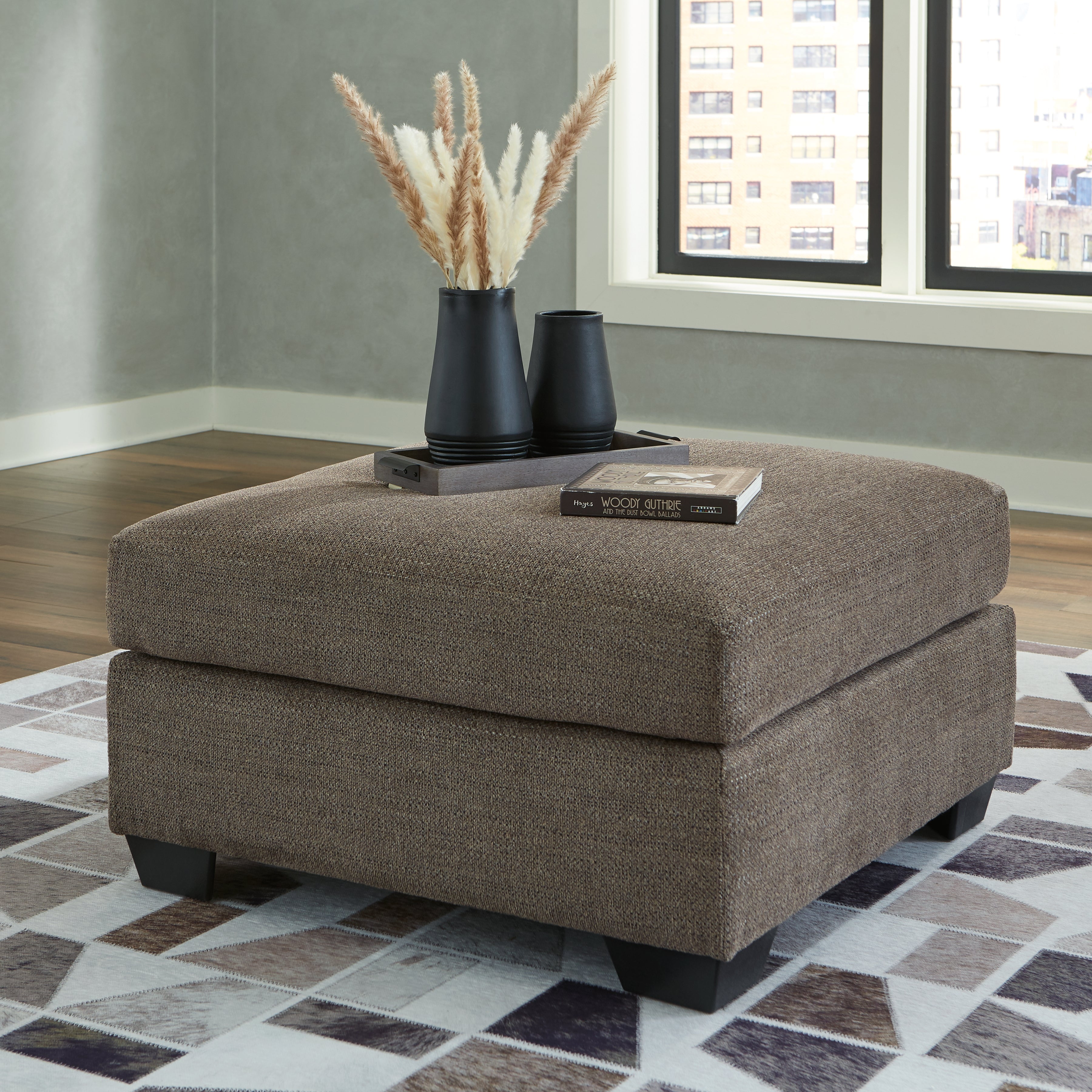 Floridian Furniture - Ashley Furniture - Mahoney Living Room - Oversized Accent Ottoman / Chocolate - 3100508