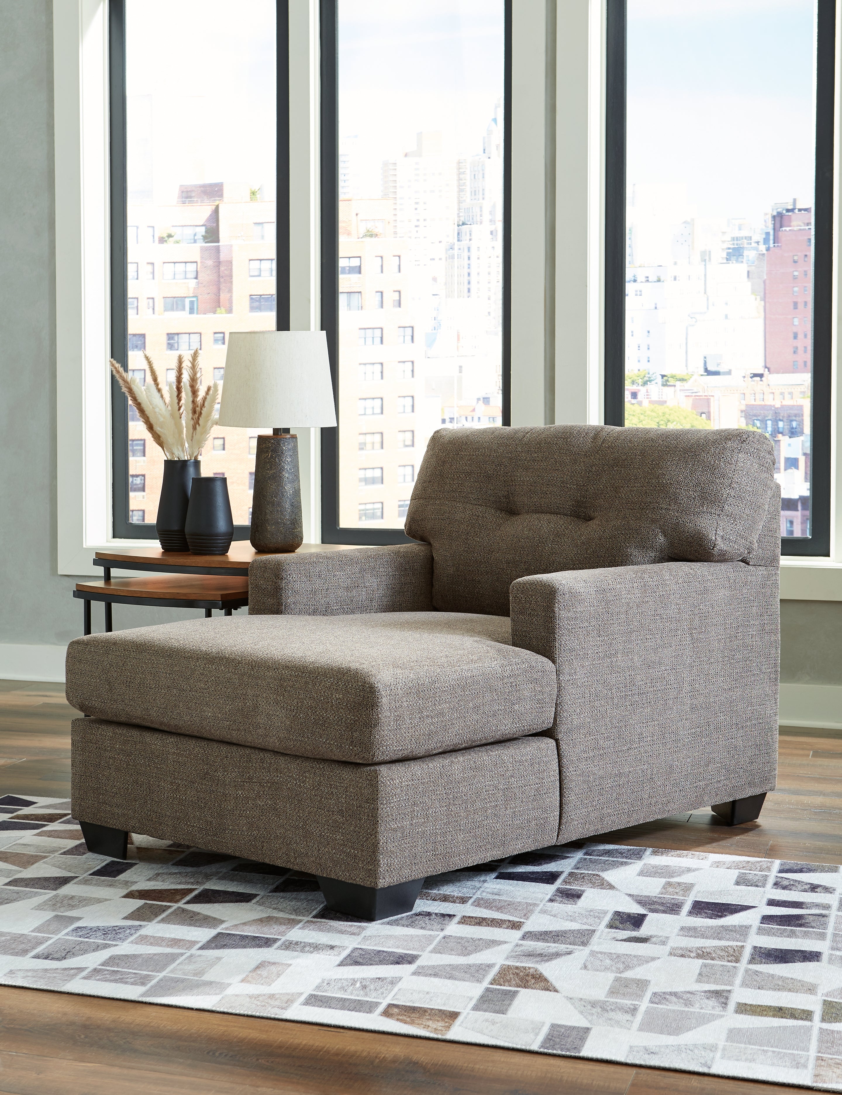 Floridian Furniture - Ashley Furniture - Mahoney Living Room - Chaise / Chocolate - 3100515