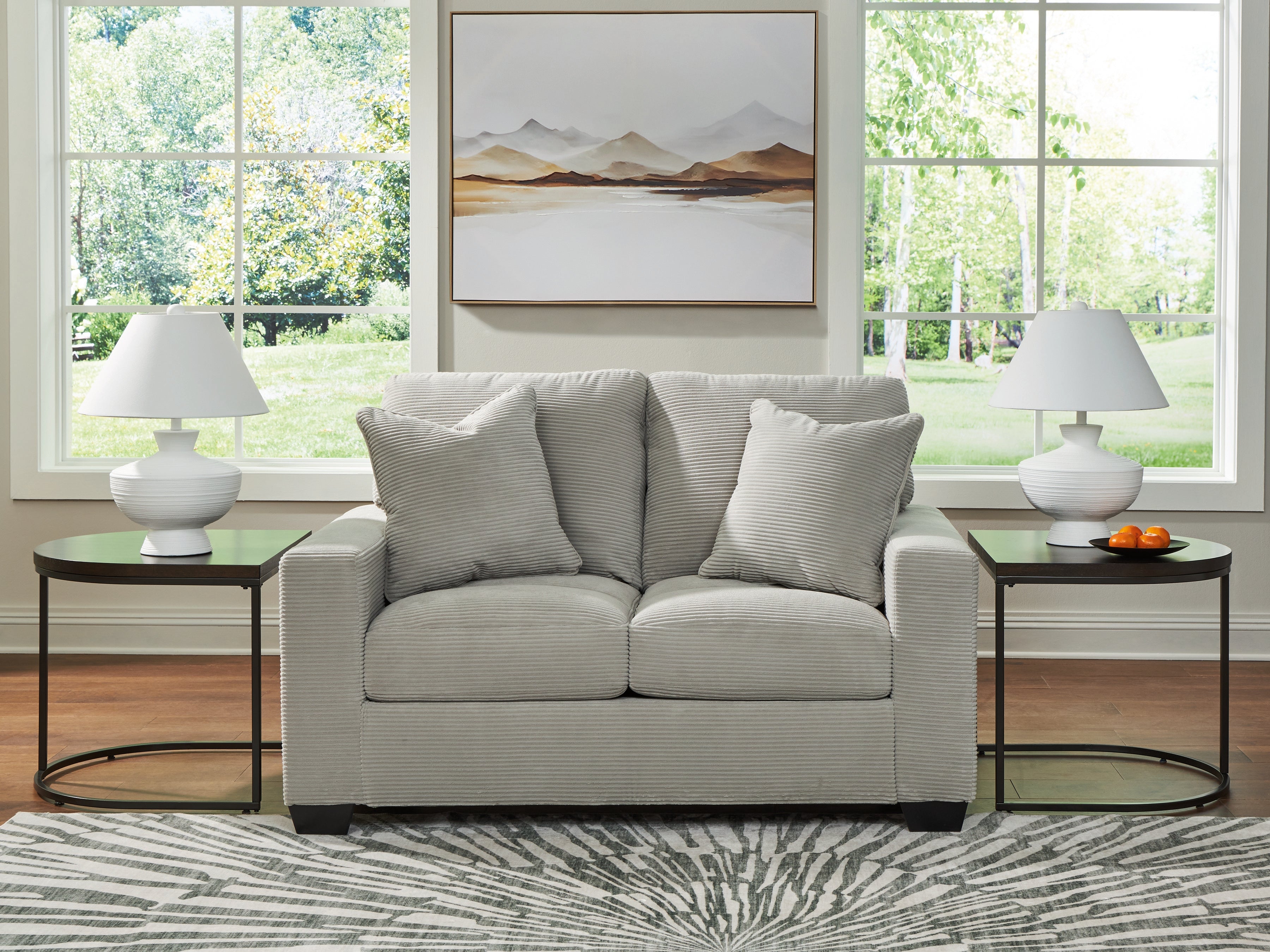 Floridian Furniture - Ashley Furniture - Greenbriar Living Room - Loveseat / Smoke - PC3200535