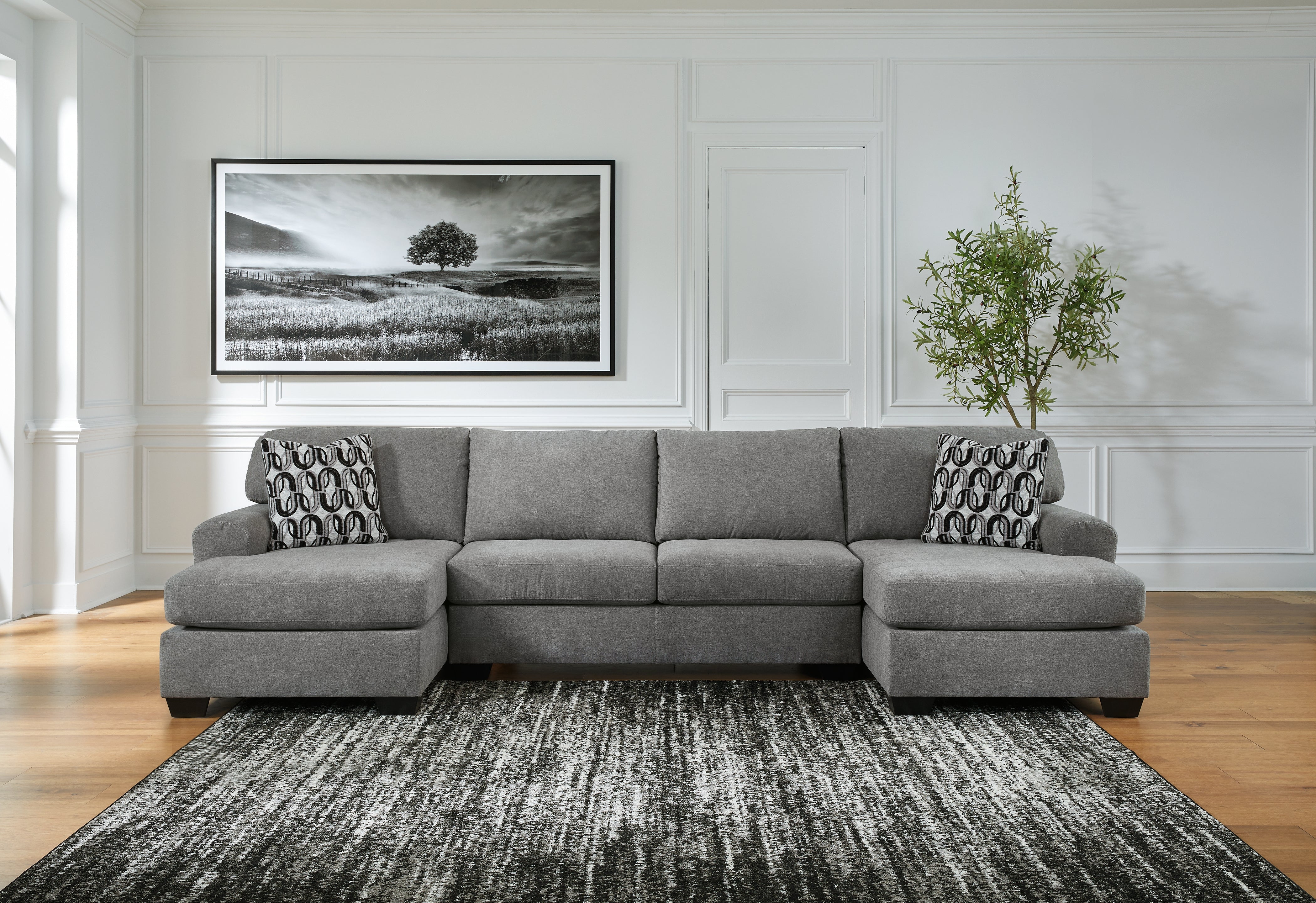 Floridian Furniture - Ashley Furniture - Birkdale Court Sectional - RAF 3-Piece Sectional / Gray - 32402S3