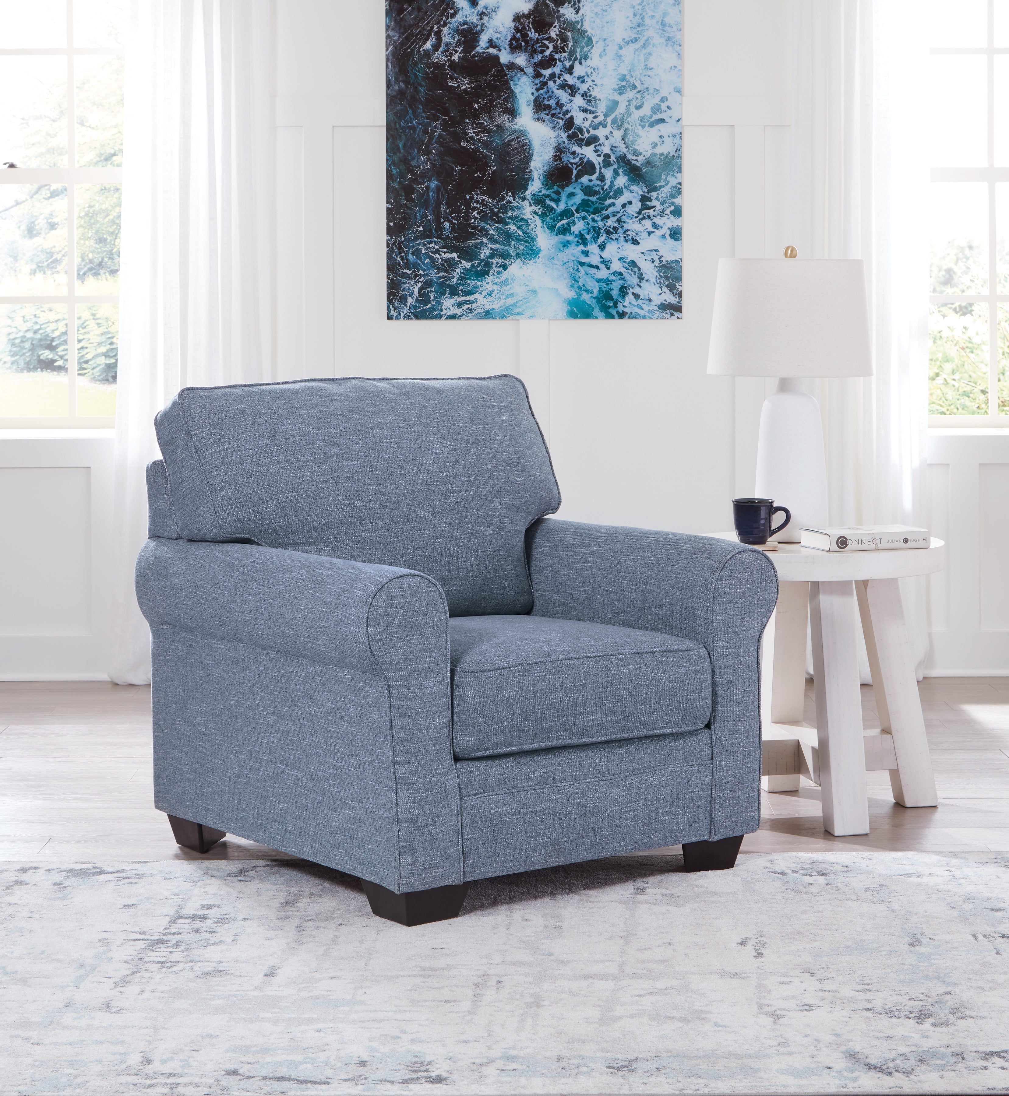 Floridian Furniture - Ashley Furniture - Carissa Manor Living Room - Chair / Denim - 3260420