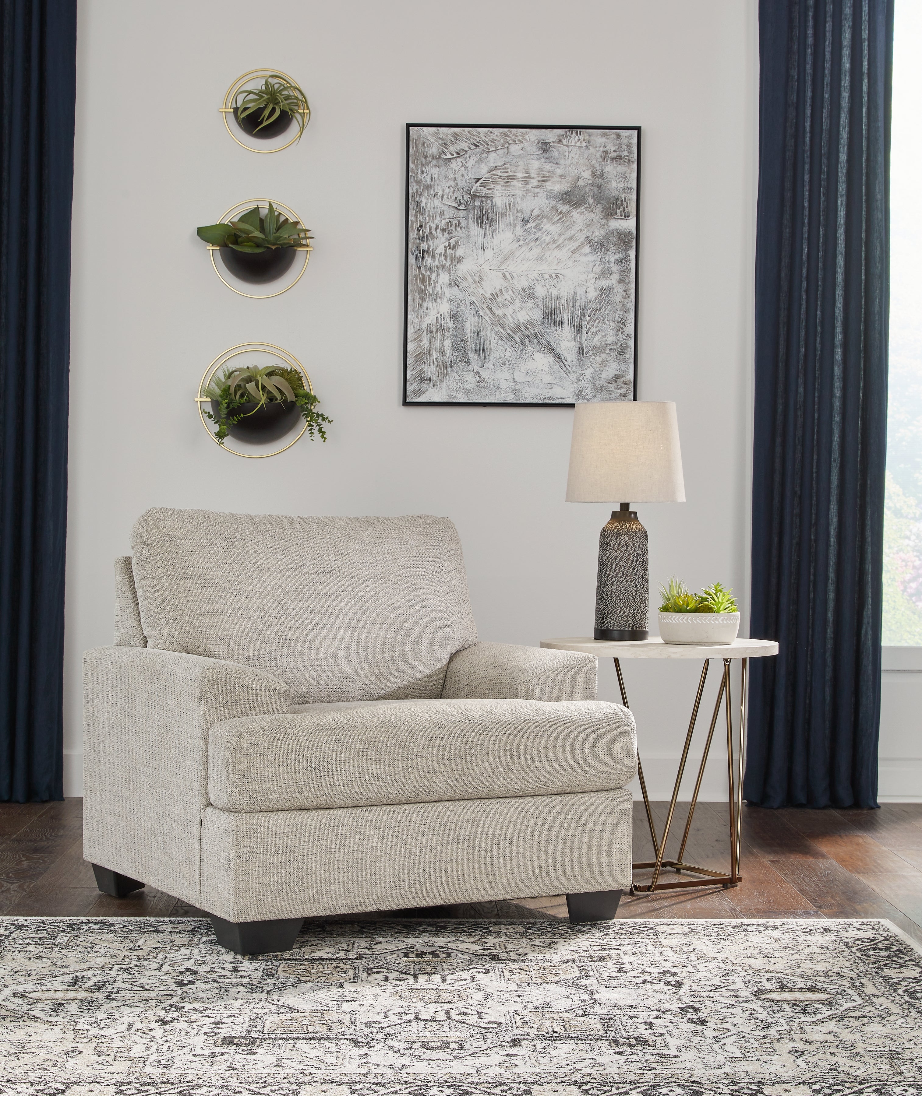 Floridian Furniture - Ashley Furniture - Vayda Living Room - Chair / Pebble - 3310420