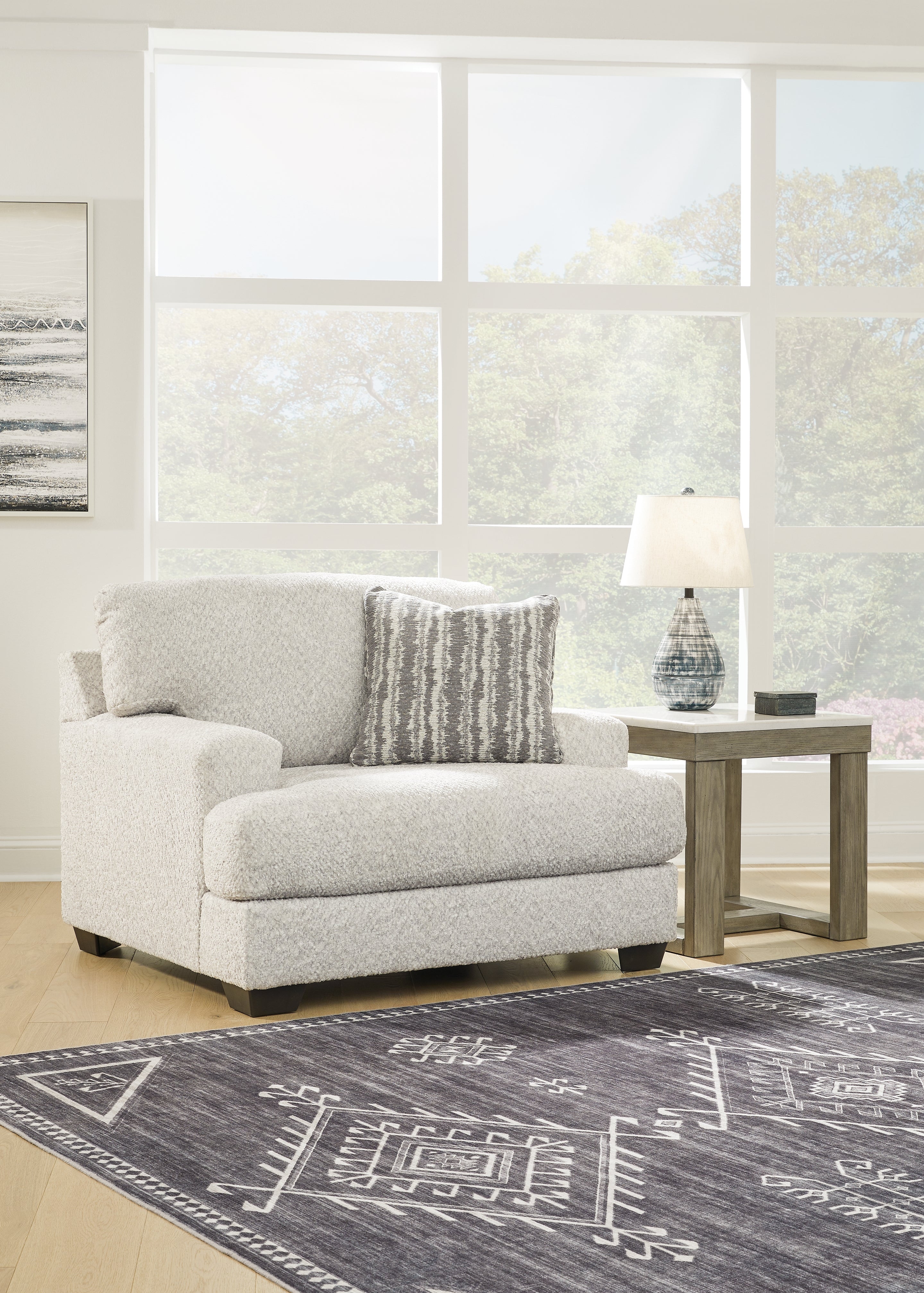 Floridian Furniture - Ashley Furniture - Brebryan Living Room - Chair and a Half / Flannel - 3440123
