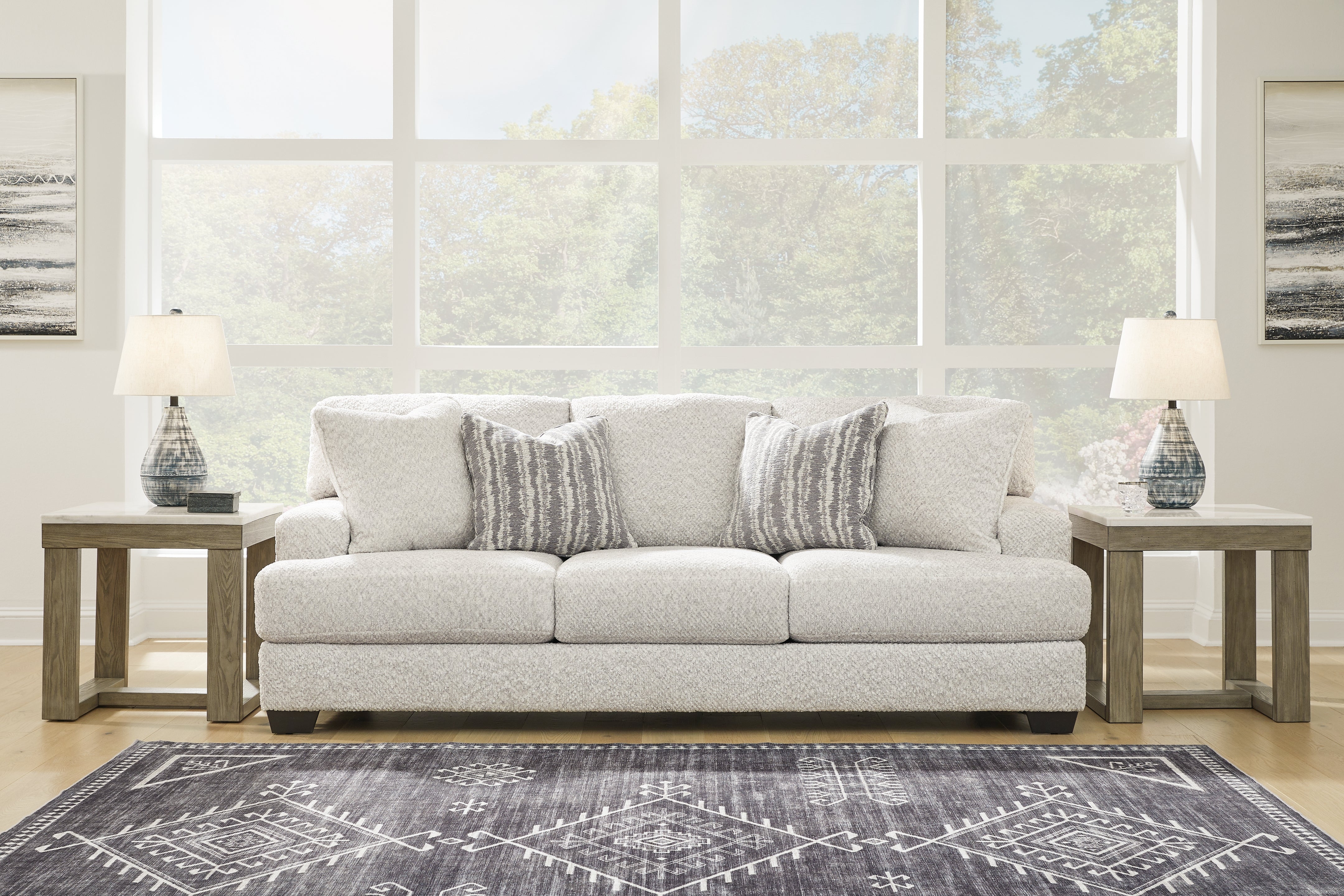 Floridian Furniture - Ashley Furniture - Brebryan Living Room - Sofa / Flannel - 3440138