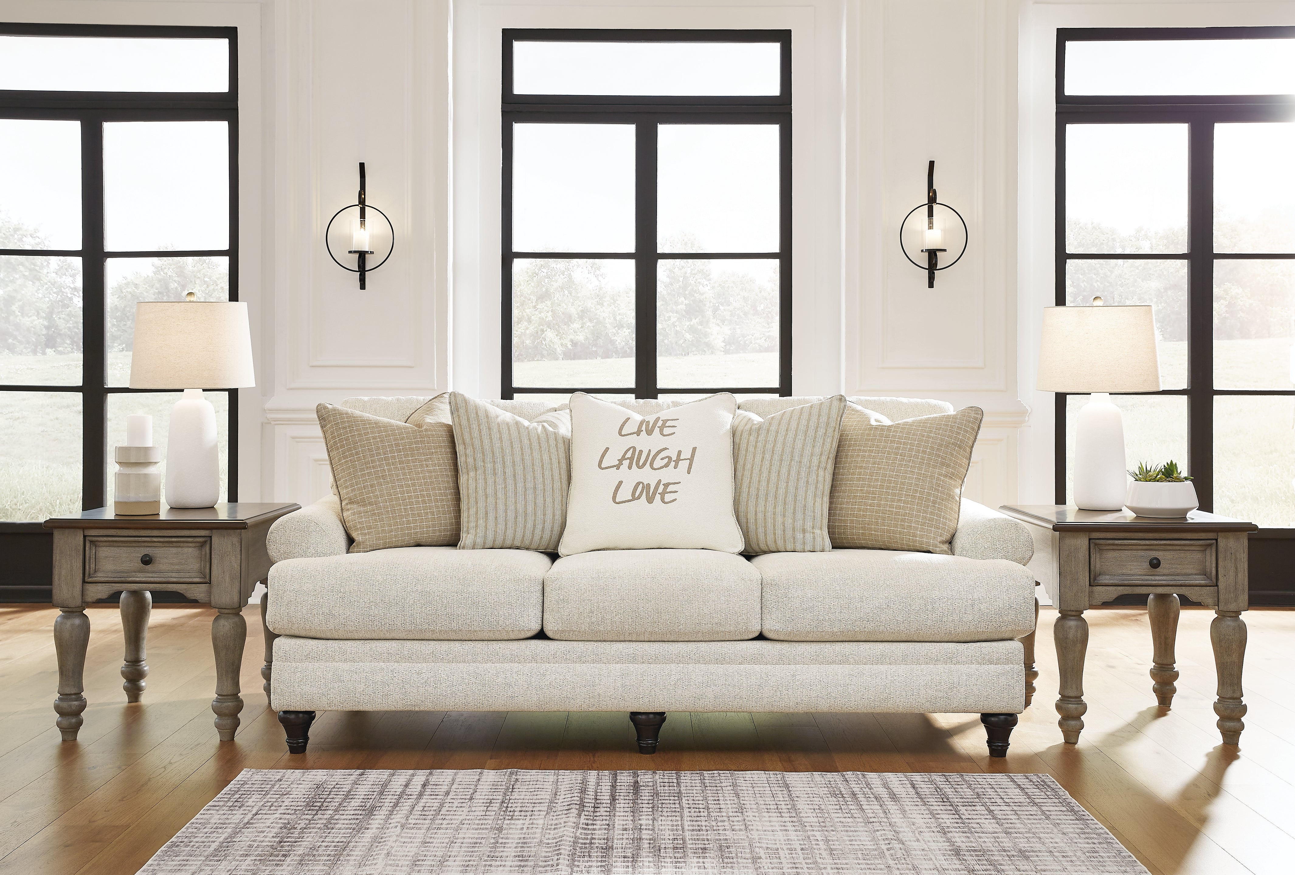 Floridian Furniture - Ashley Furniture - Valerani Living Room - Sofa / Sandstone - 3570238