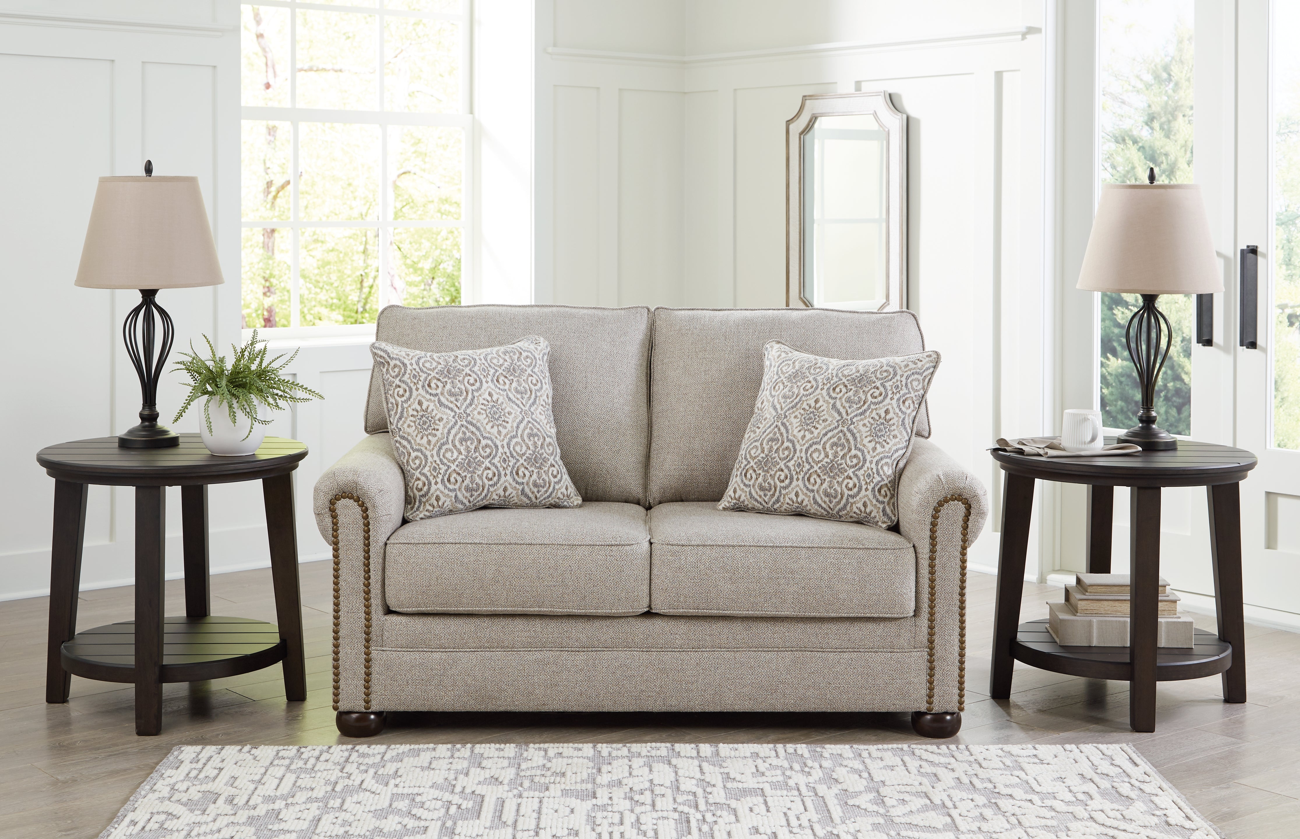 Floridian Furniture - Ashley Furniture - Gaelon Living Room - Loveseat / Dune - 3730735