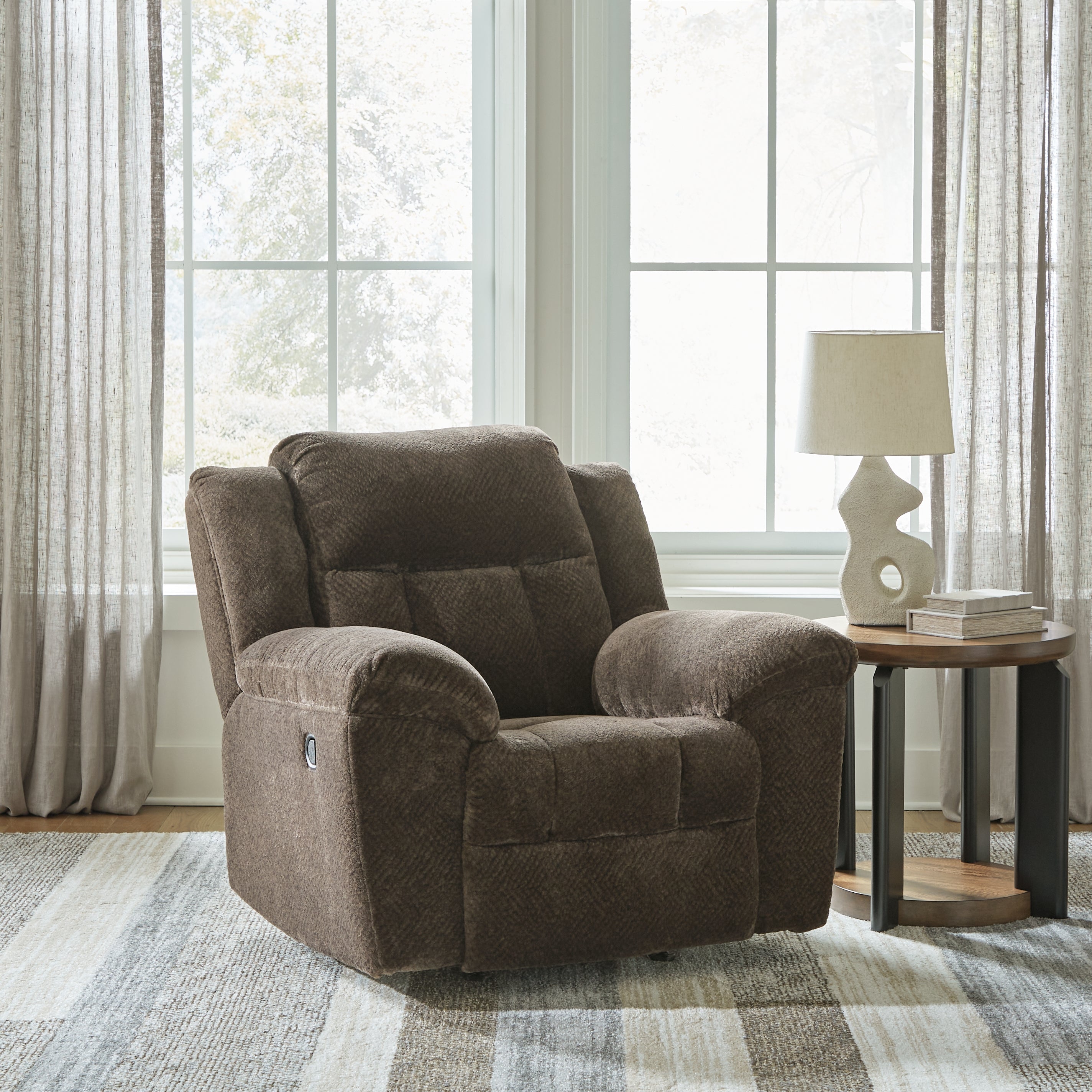 Floridian Furniture - Ashley Furniture - Frohn Living Room - Rocker Recliner / Chocolate - 3740725