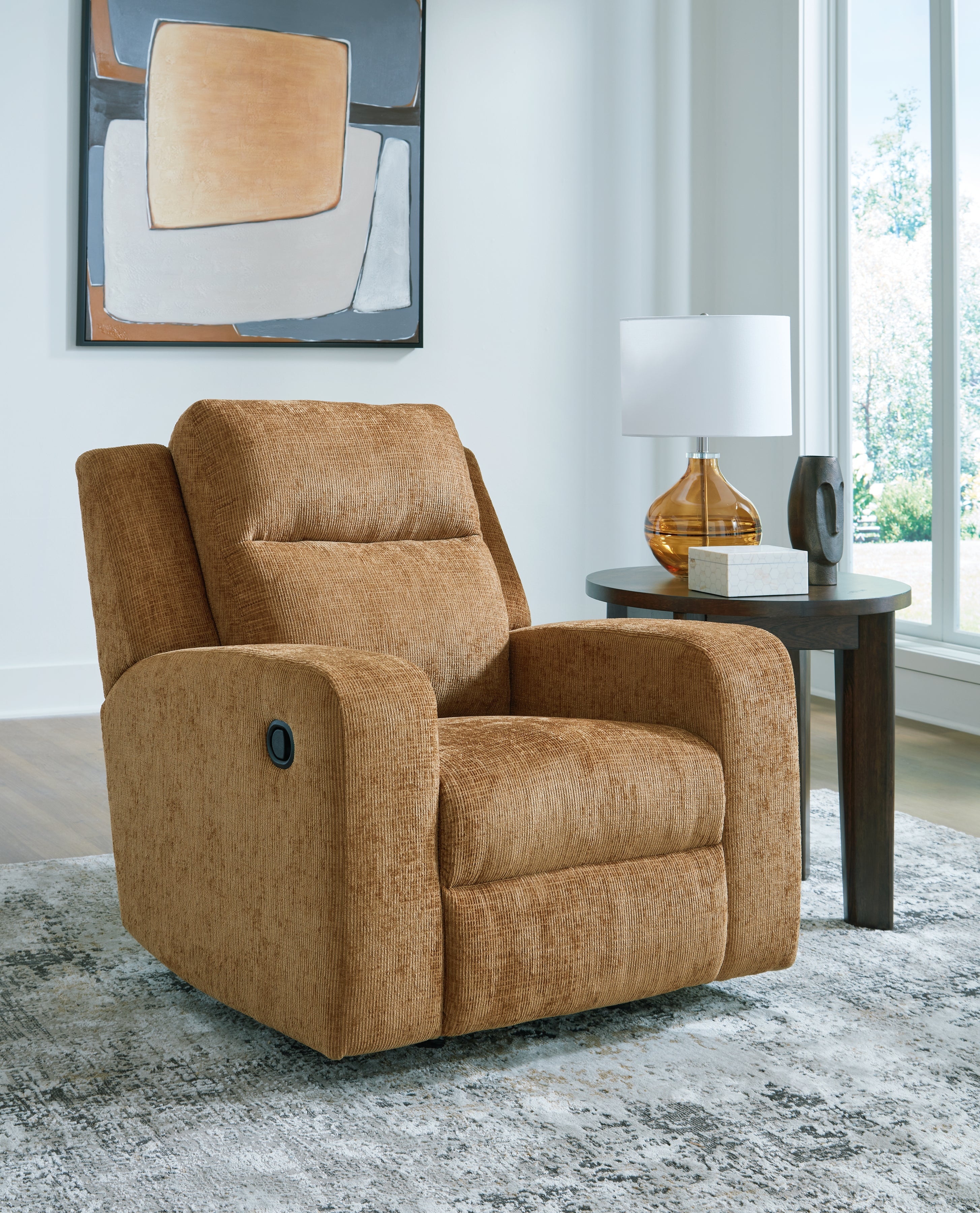 Floridian Furniture - Ashley Furniture - Kanlow Living Room - Rocker Recliner / Honey - 3860525