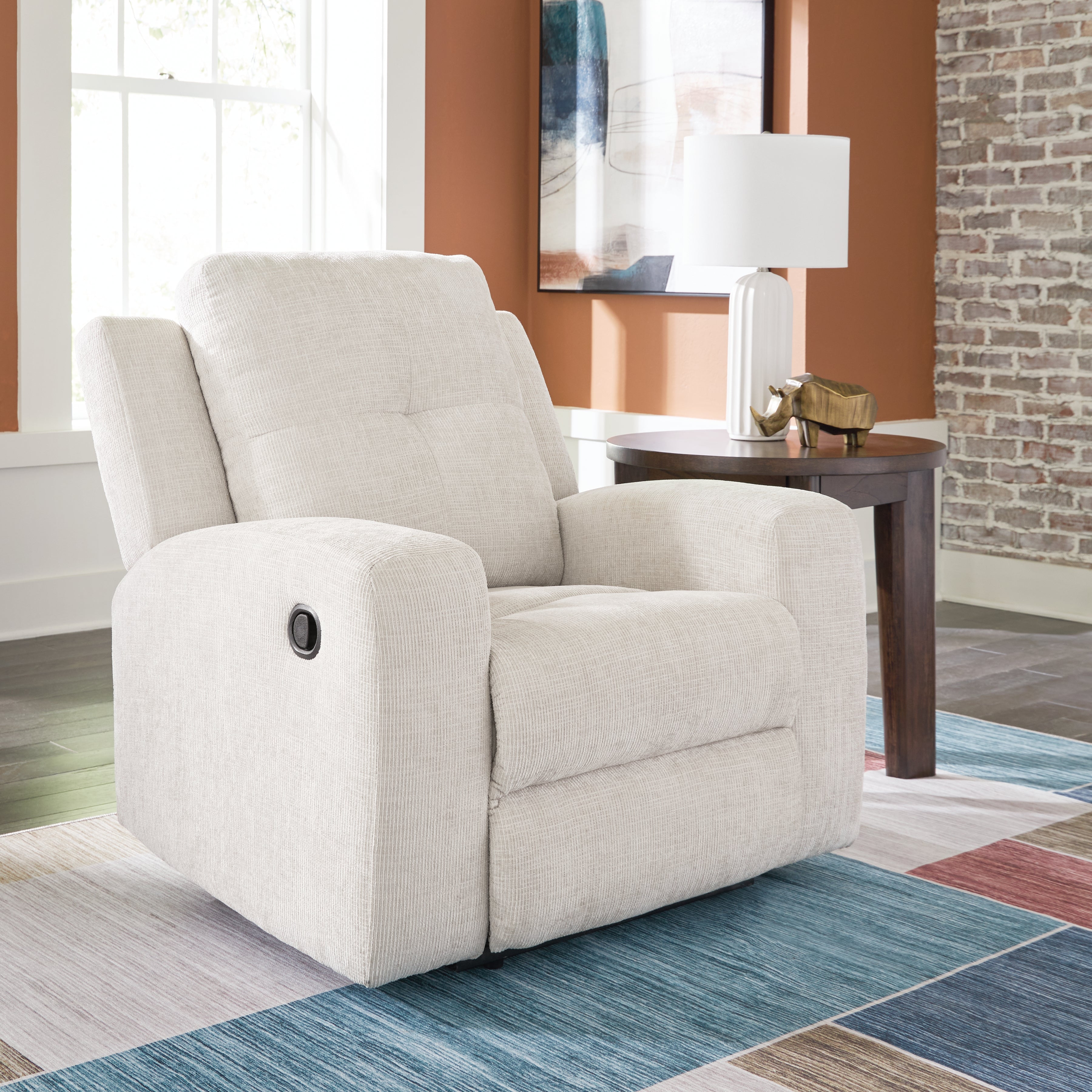 Floridian Furniture - Ashley Furniture - Danum Living Room - Zero Wall Recliner / Stone - 3880529