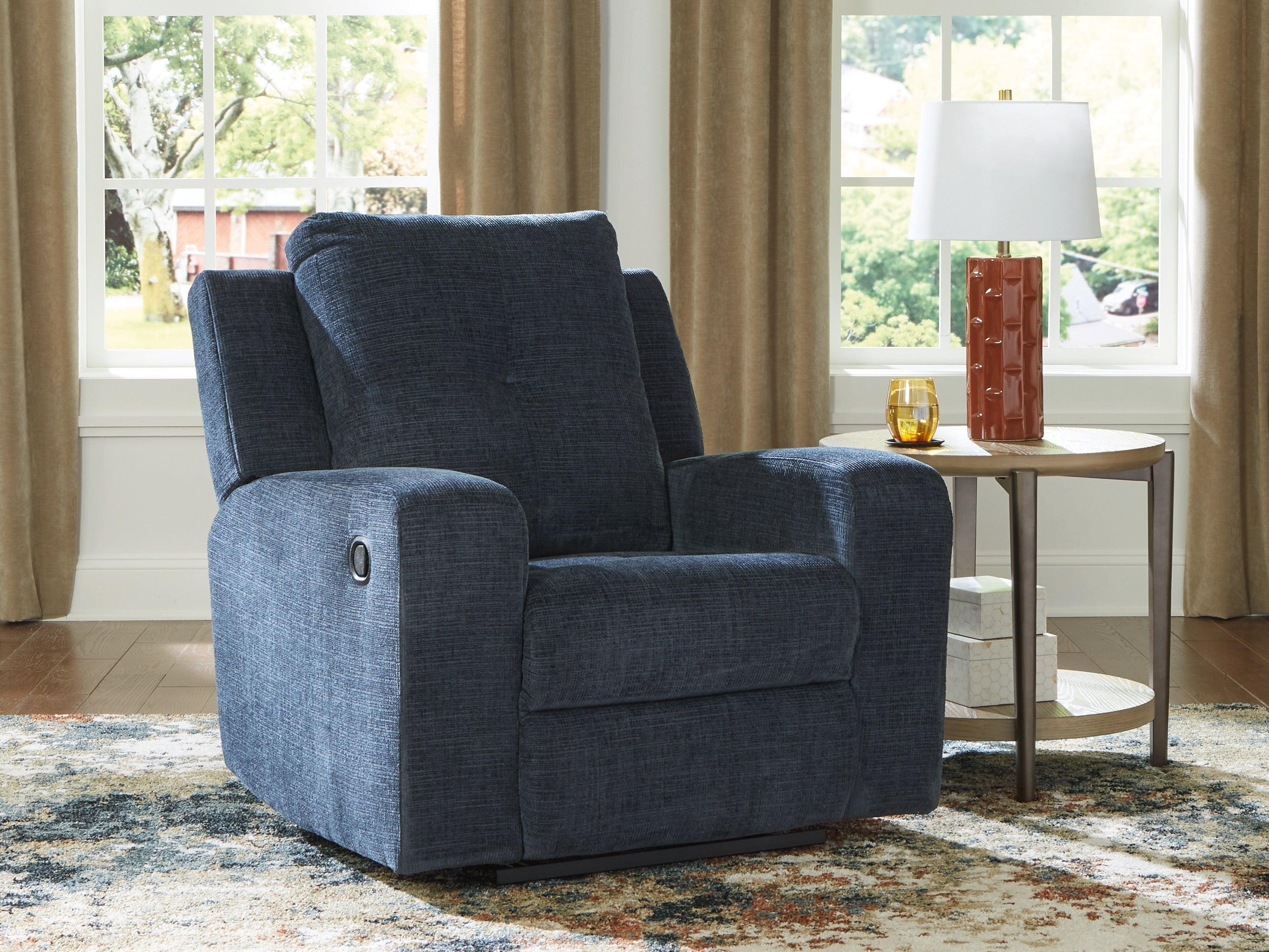 Floridian Furniture - Ashley Furniture - Danum Living Room - Zero Wall Recliner / Ink - 3880629