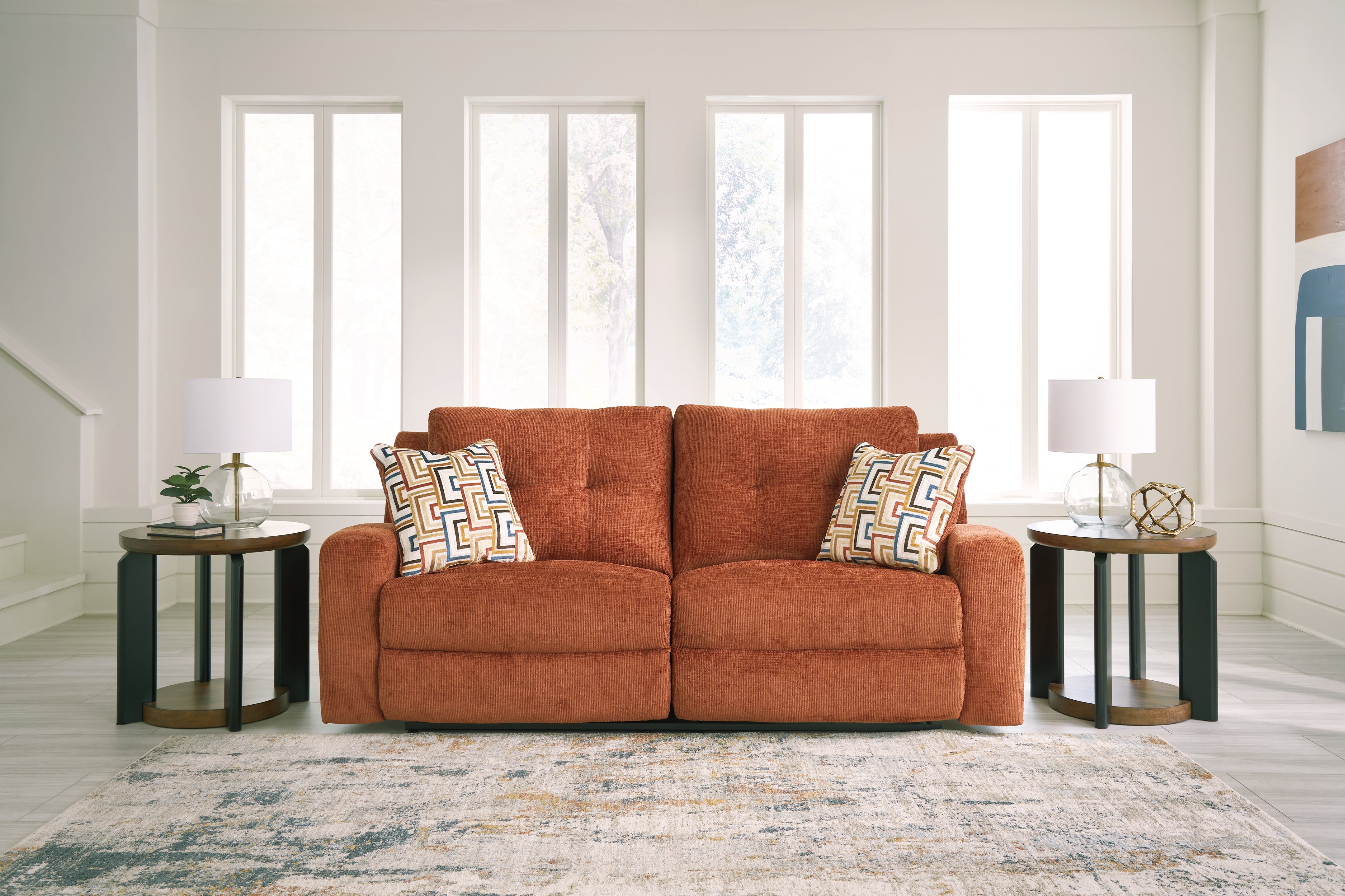 Floridian Furniture - Ashley Furniture - Danum Living Room - 2 Seat Reclining Sofa / Spice - 3880781