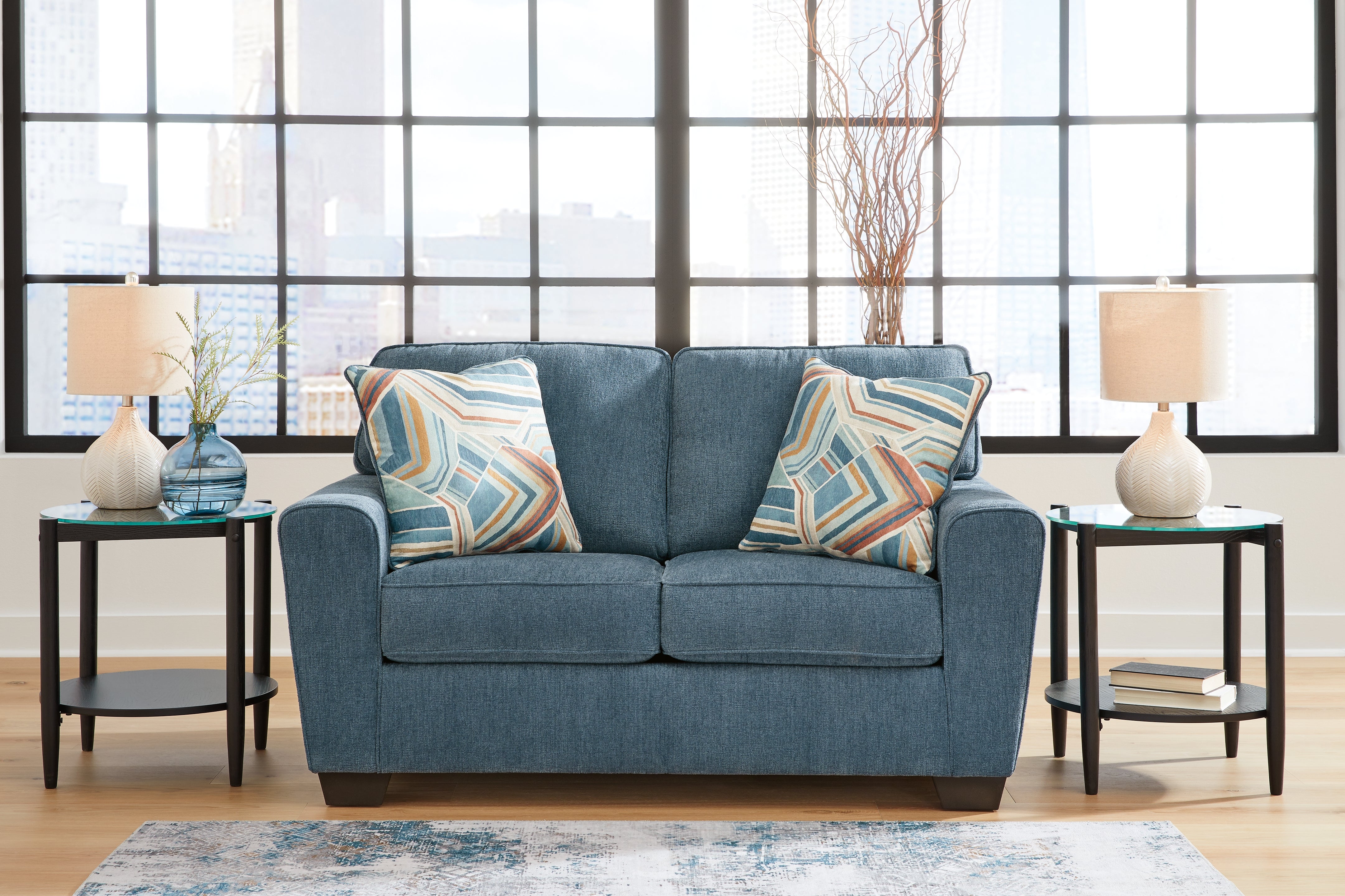 Floridian Furniture - Ashley Furniture - Cashton Living Room - Loveseat / Blue - 4060535