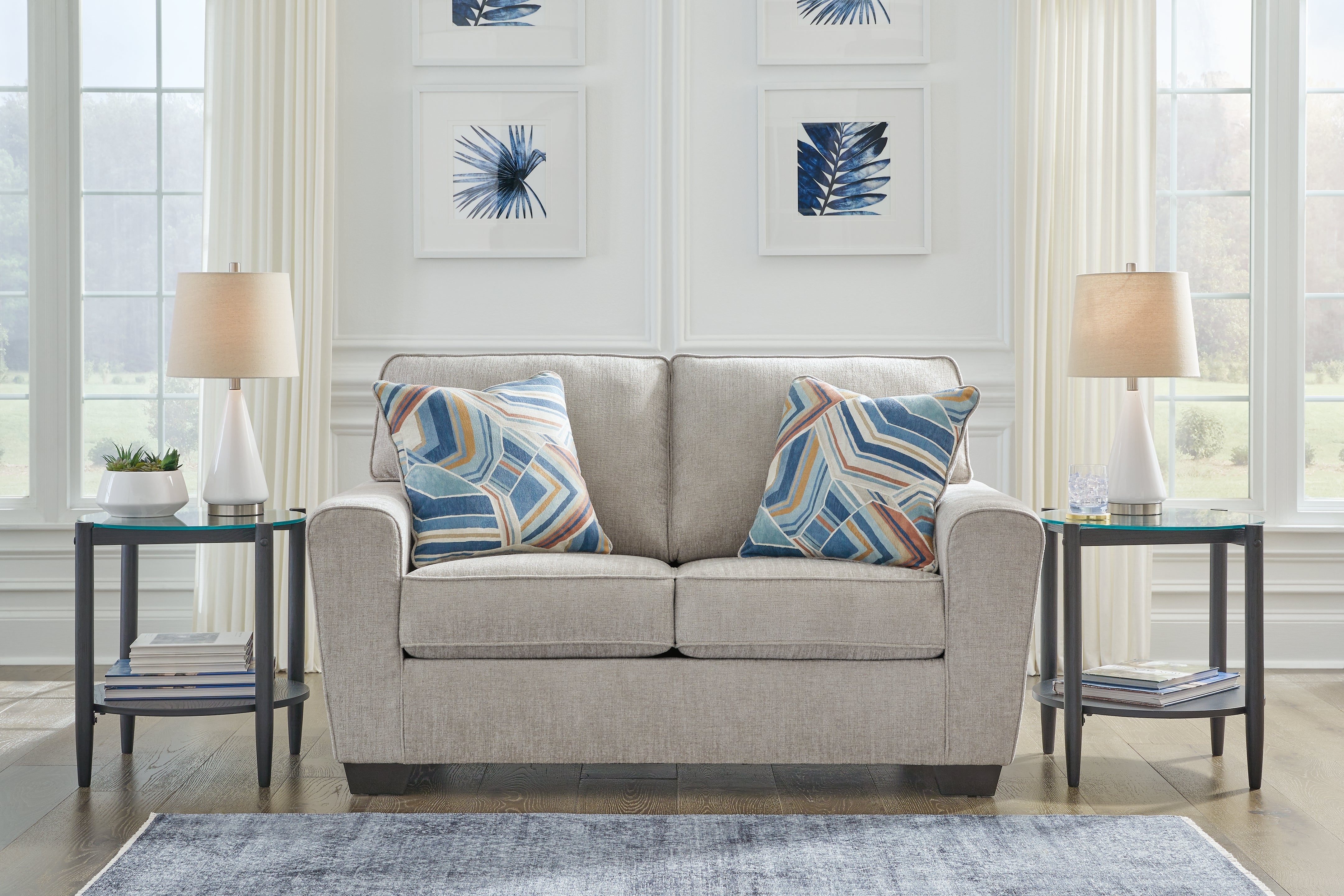 Floridian Furniture - Ashley Furniture - Cashton Living Room - Loveseat / Ice - 4060635