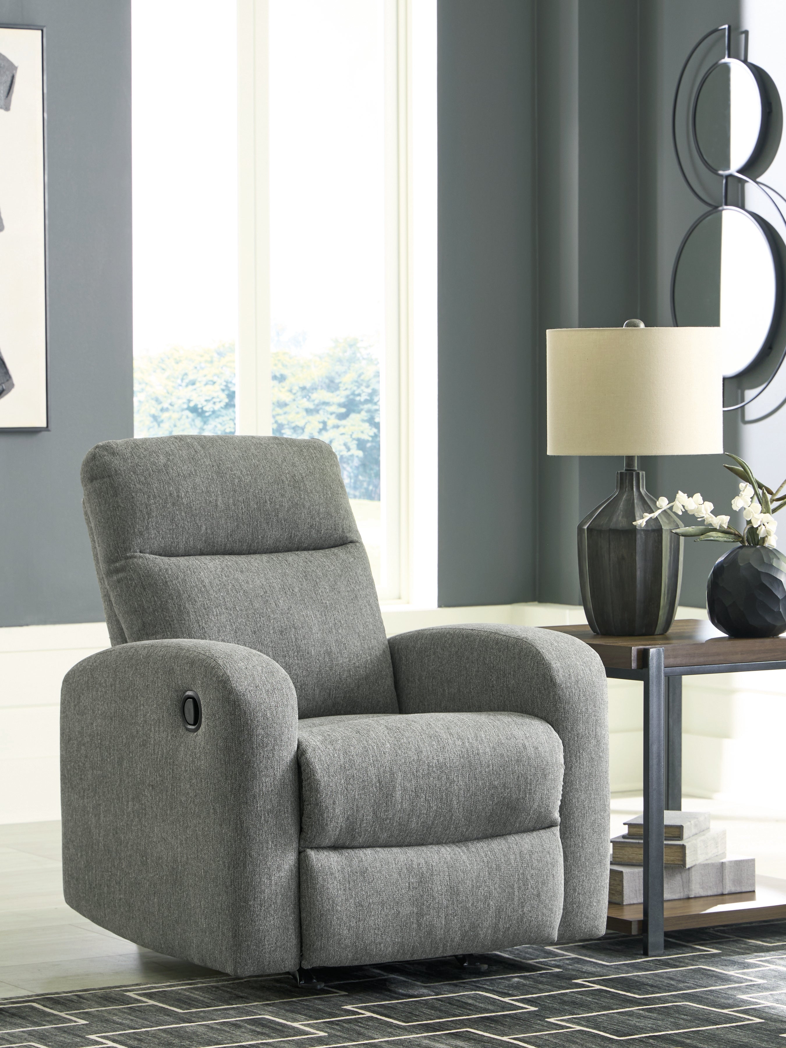 Floridian Furniture - Ashley Furniture - Gauntlet Living Room - Rocker Recliner / Sterling - PC4220425