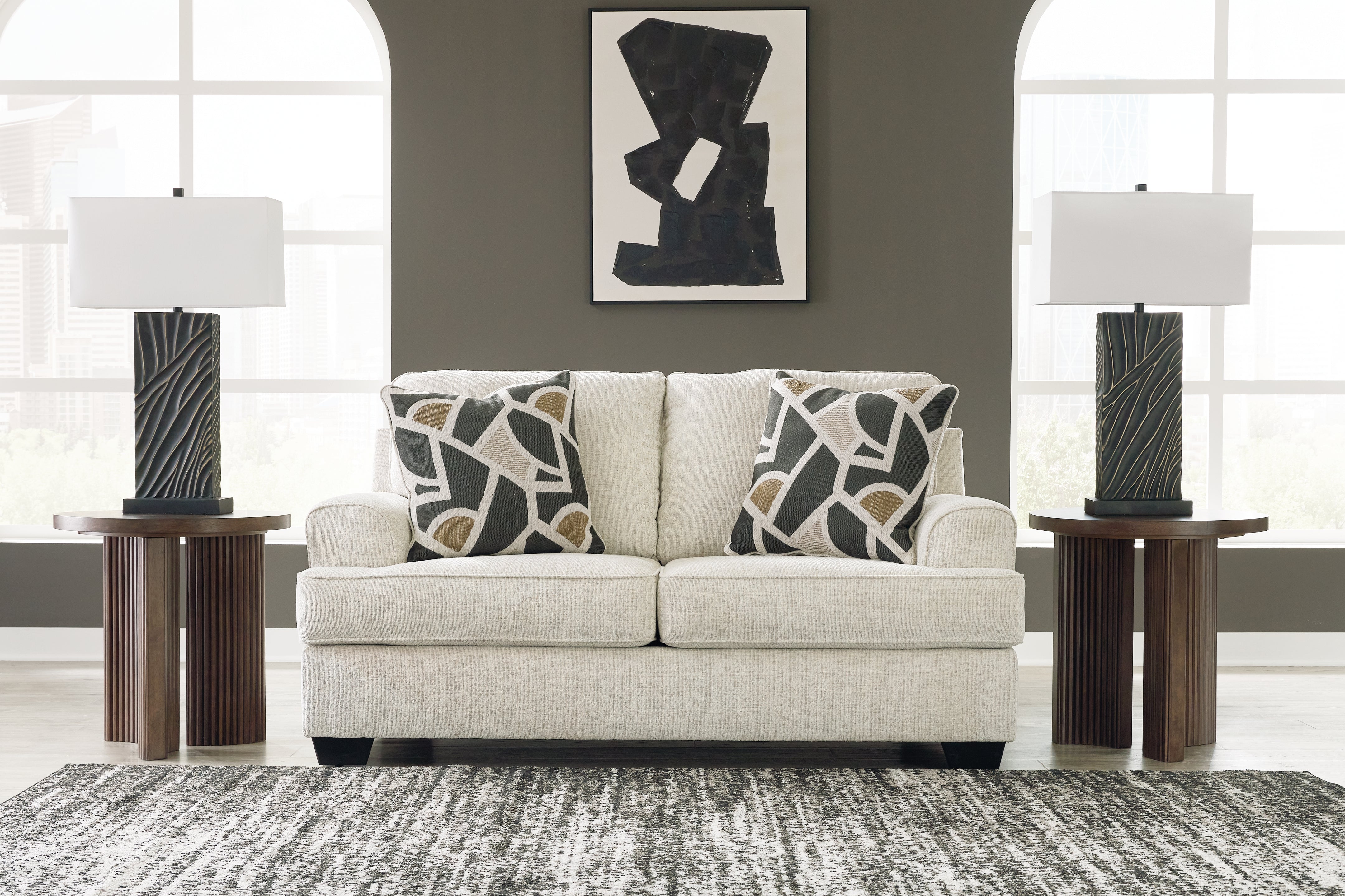 Floridian Furniture - Ashley Furniture - Heartcort Living Room - Loveseat / Quartz - 4460435