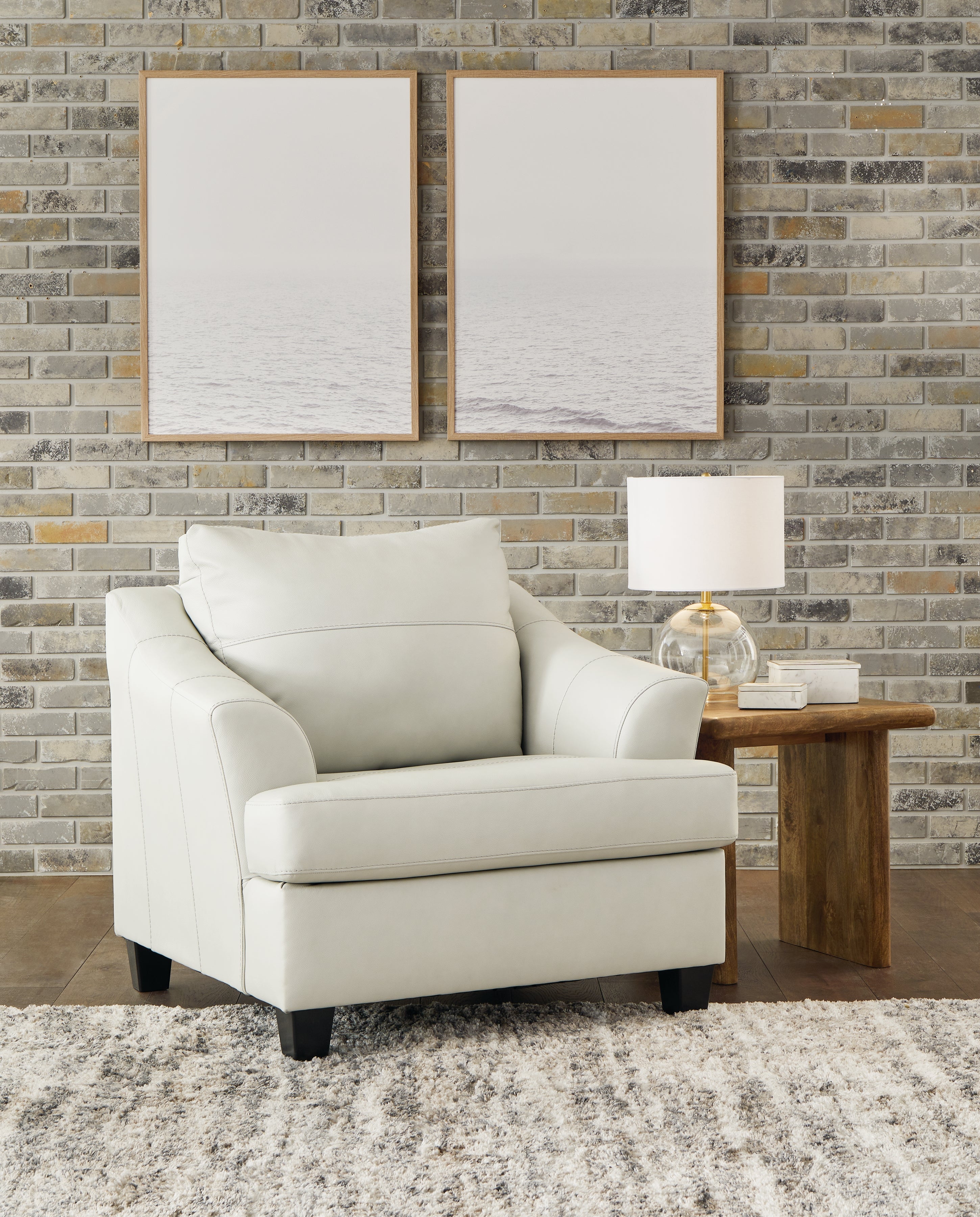 Floridian Furniture - Ashley Furniture - Genoa Living Room - Chair and a Half / Coconut - 4770423