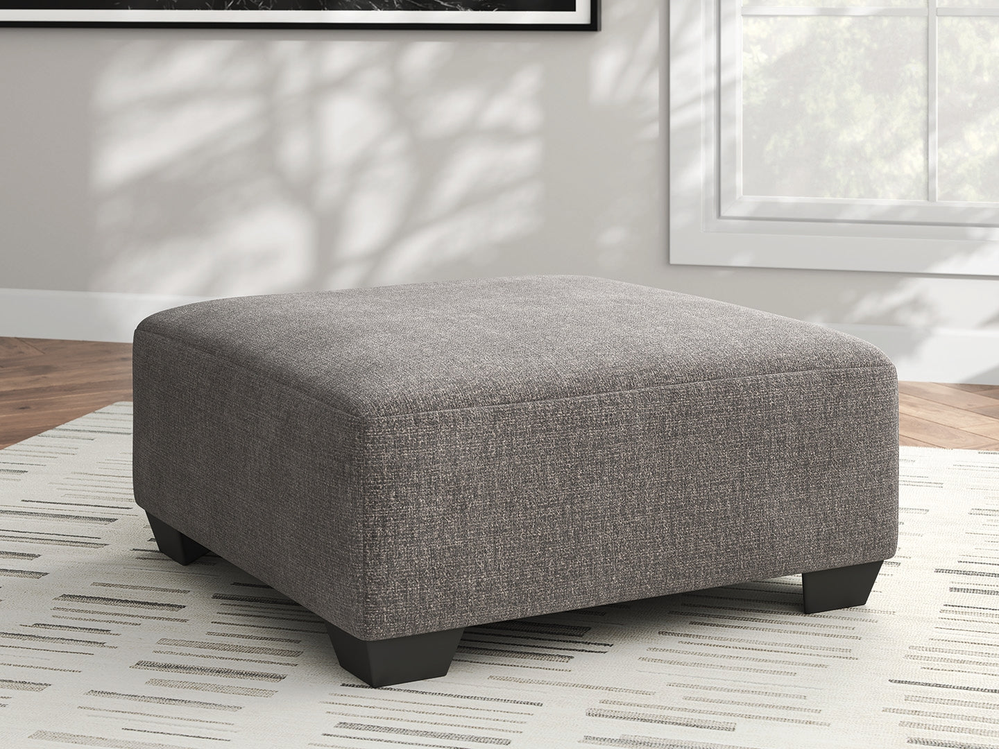 Floridian Furniture - Ashley Furniture - Newellen Living Room - Oversized Accent Ottoman / Greystone - 4840508