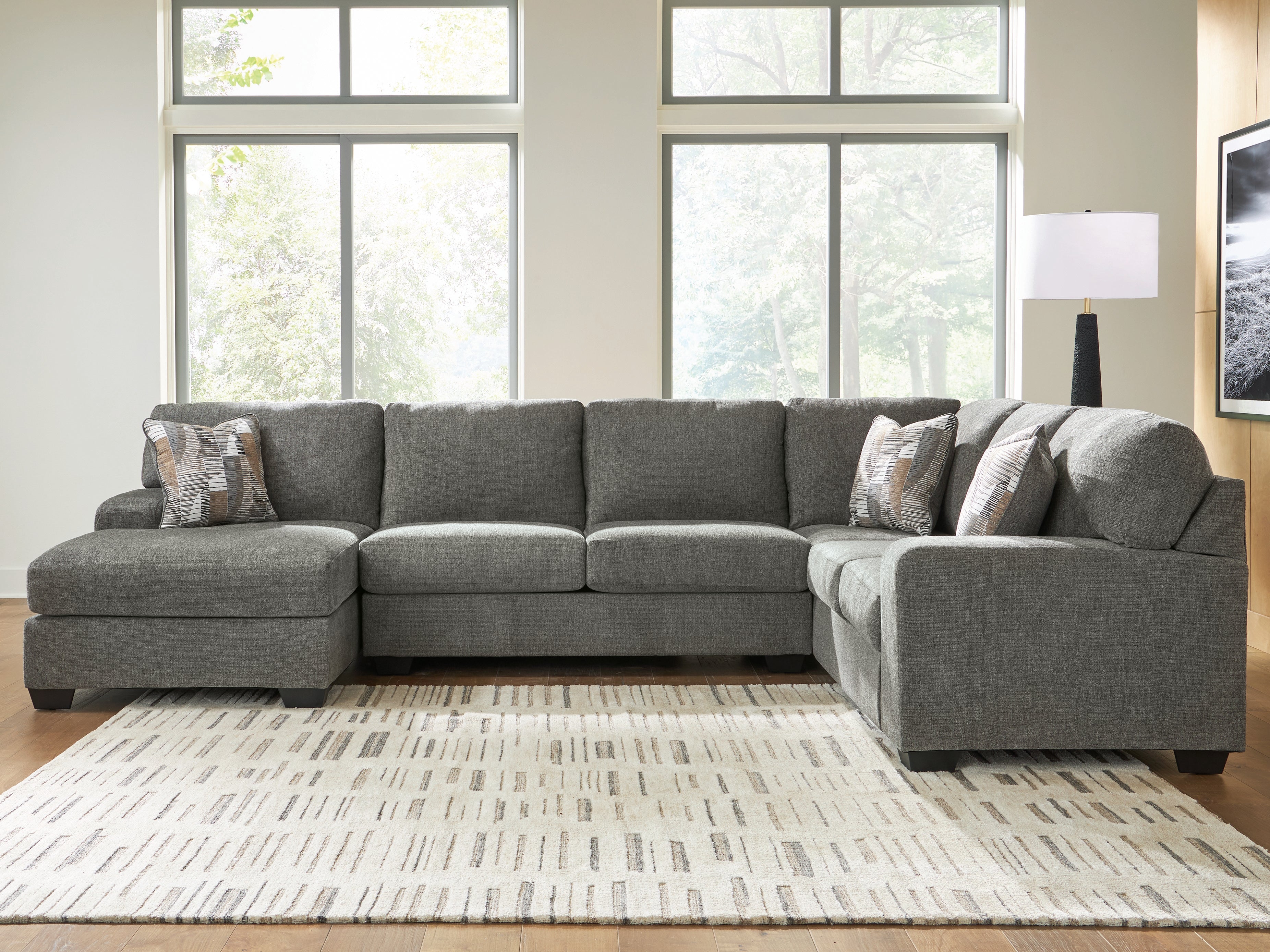 Floridian Furniture - Ashley Furniture - Clarington Sectional - RAF 3-Piece Sectional with Chaise - PC48405S1