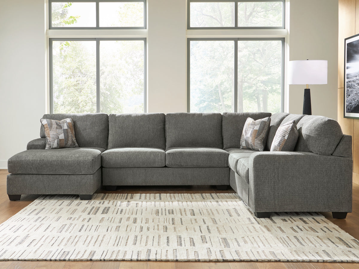 Floridian Furniture - Ashley Furniture - Clarington Sectional - RAF 3-Piece Sectional with Chaise - PC48405S1