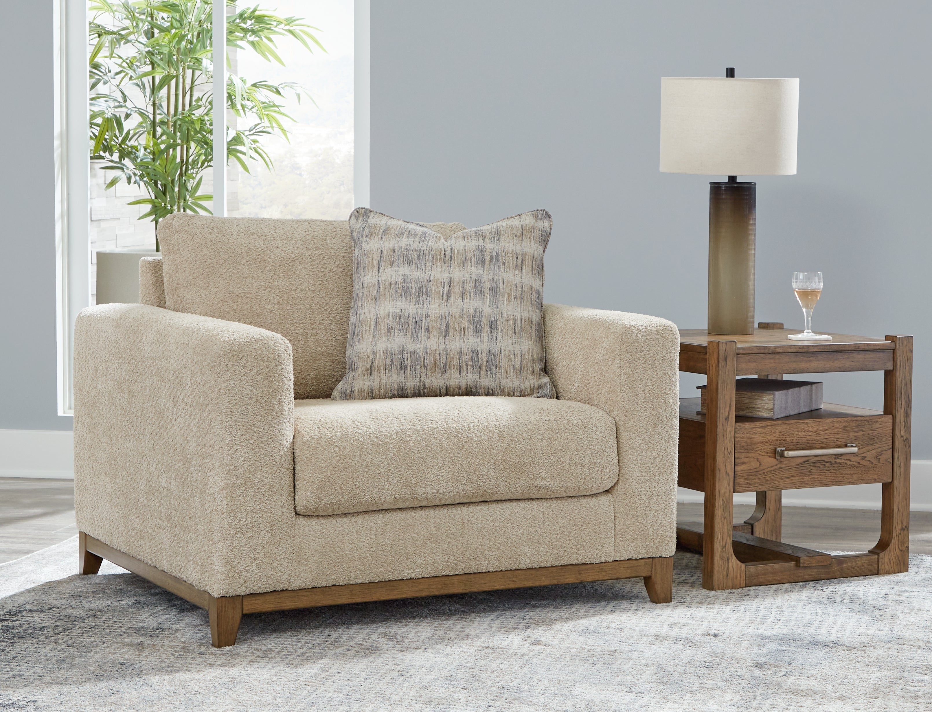 Floridian Furniture - Ashley Furniture - Parklynn Living Room - Chair and a Half / Desert - 4890223