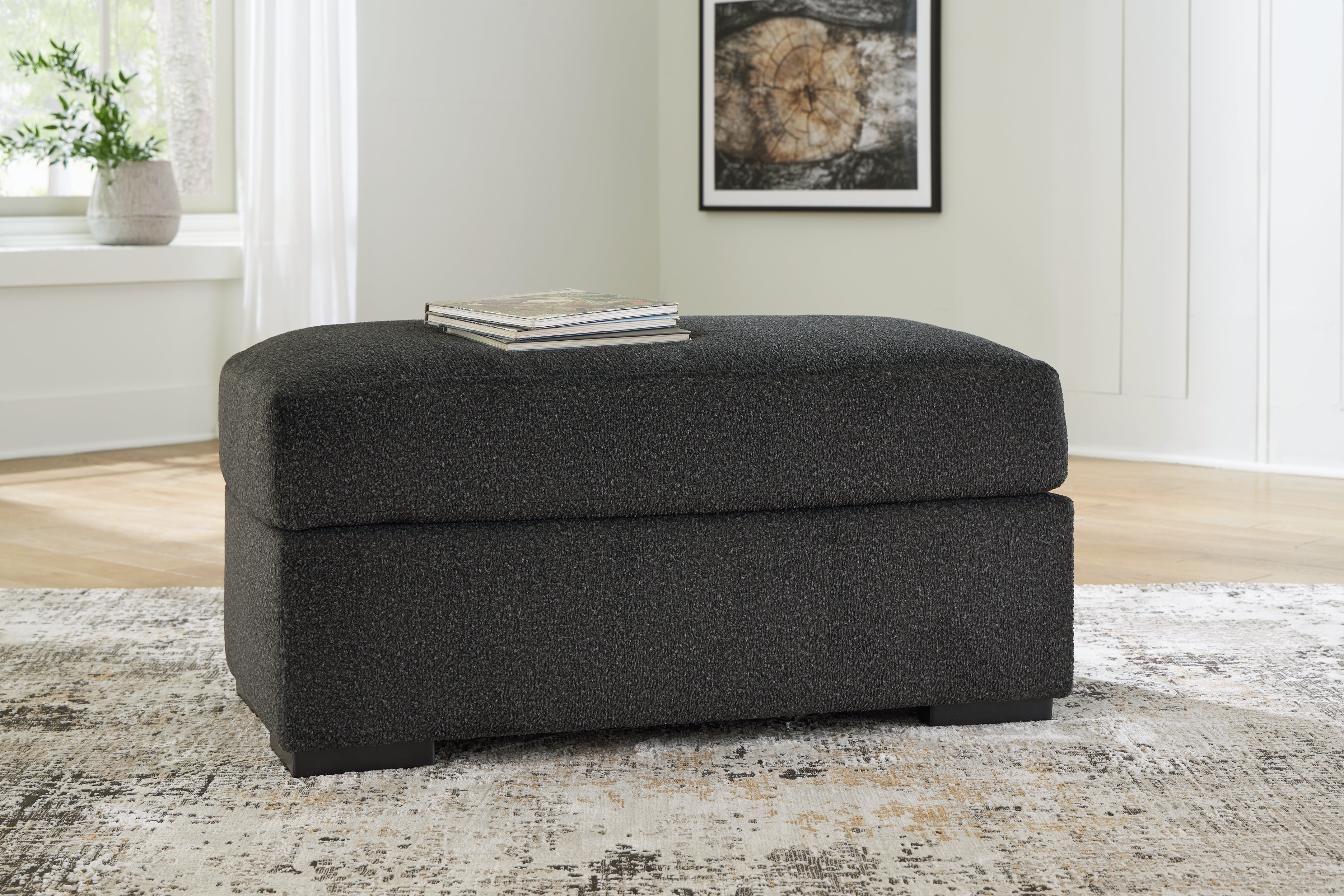Floridian Furniture - Ashley Furniture - Wryenlynn Living Room - Ottoman / Onyx - 4940514