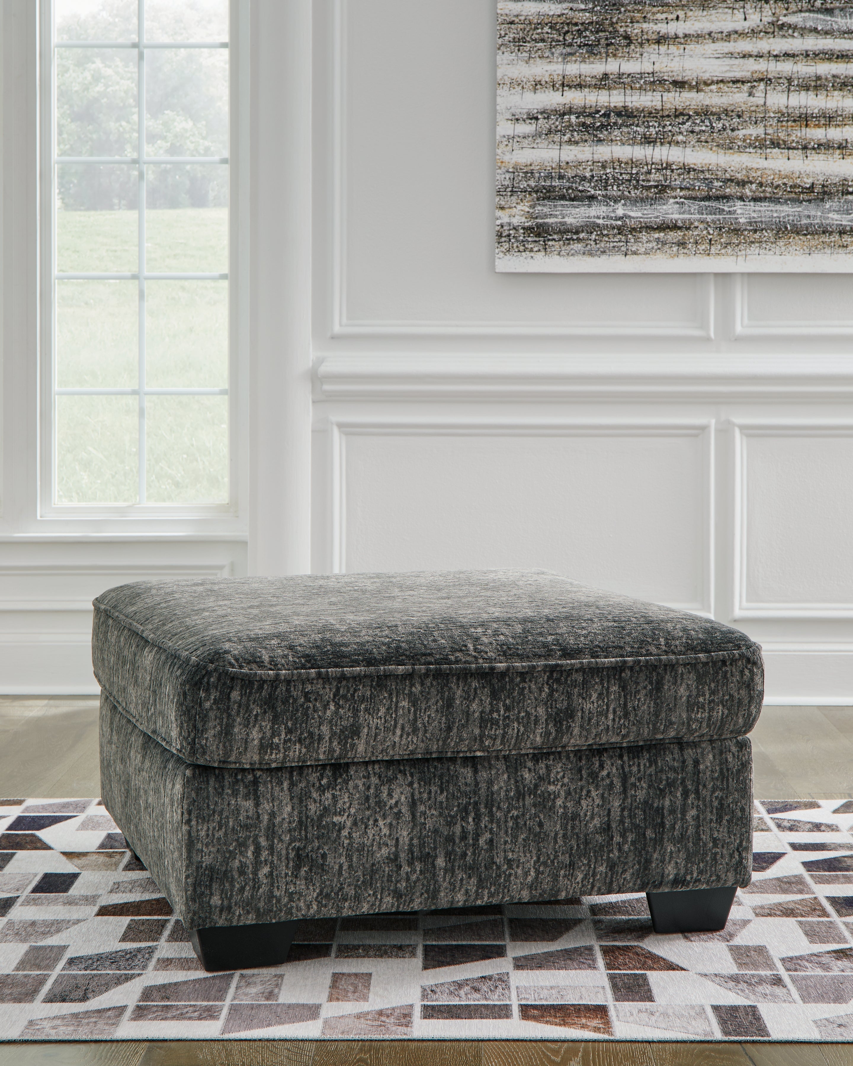Floridian Furniture - Ashley Furniture - Lonoke Living Room - Oversized Accent Ottoman / Gunmetal - 5050408