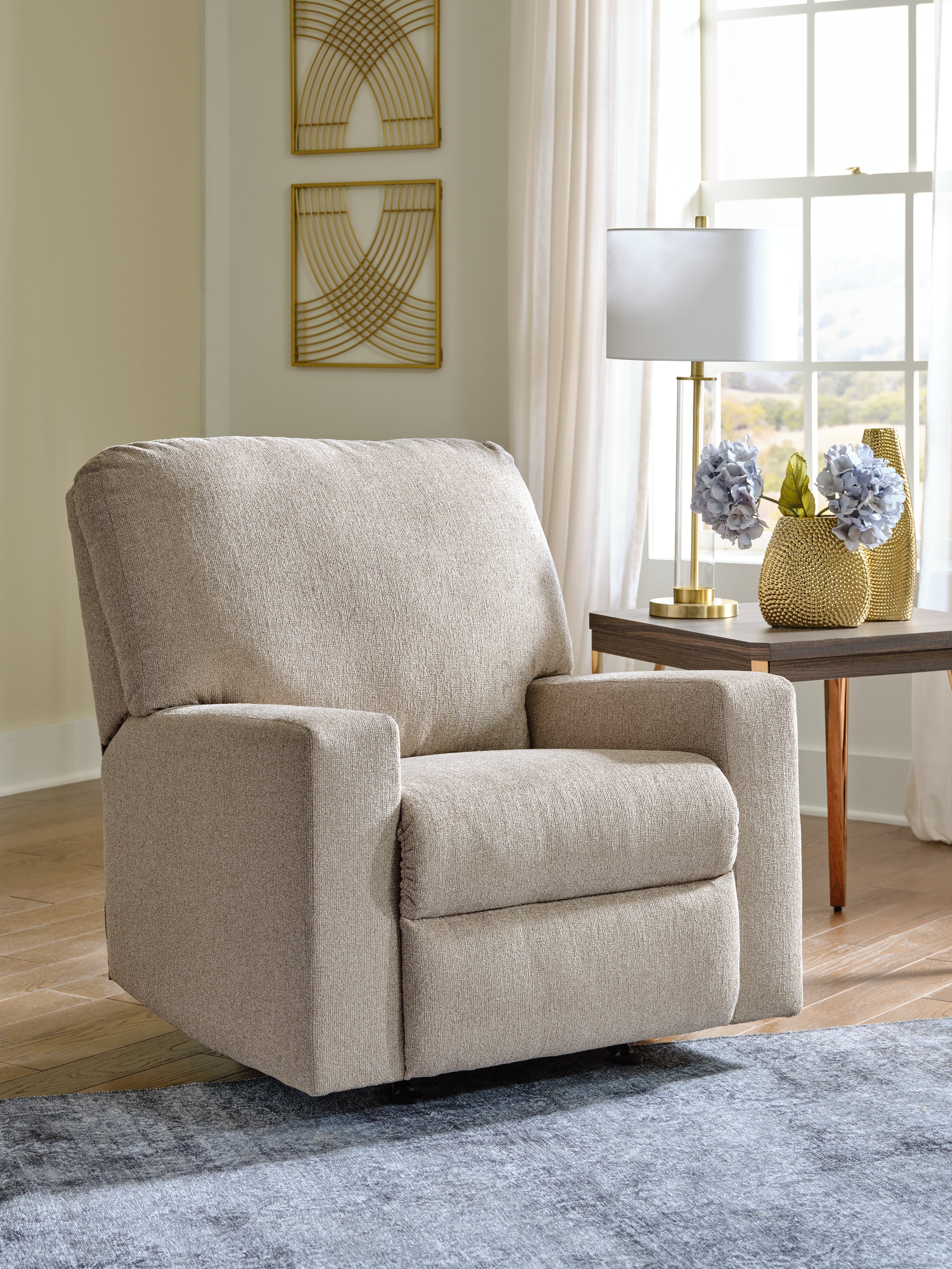 Floridian Furniture - Ashley Furniture - Deltona Living Room - Rocker Recliner / Parchment - 5120425