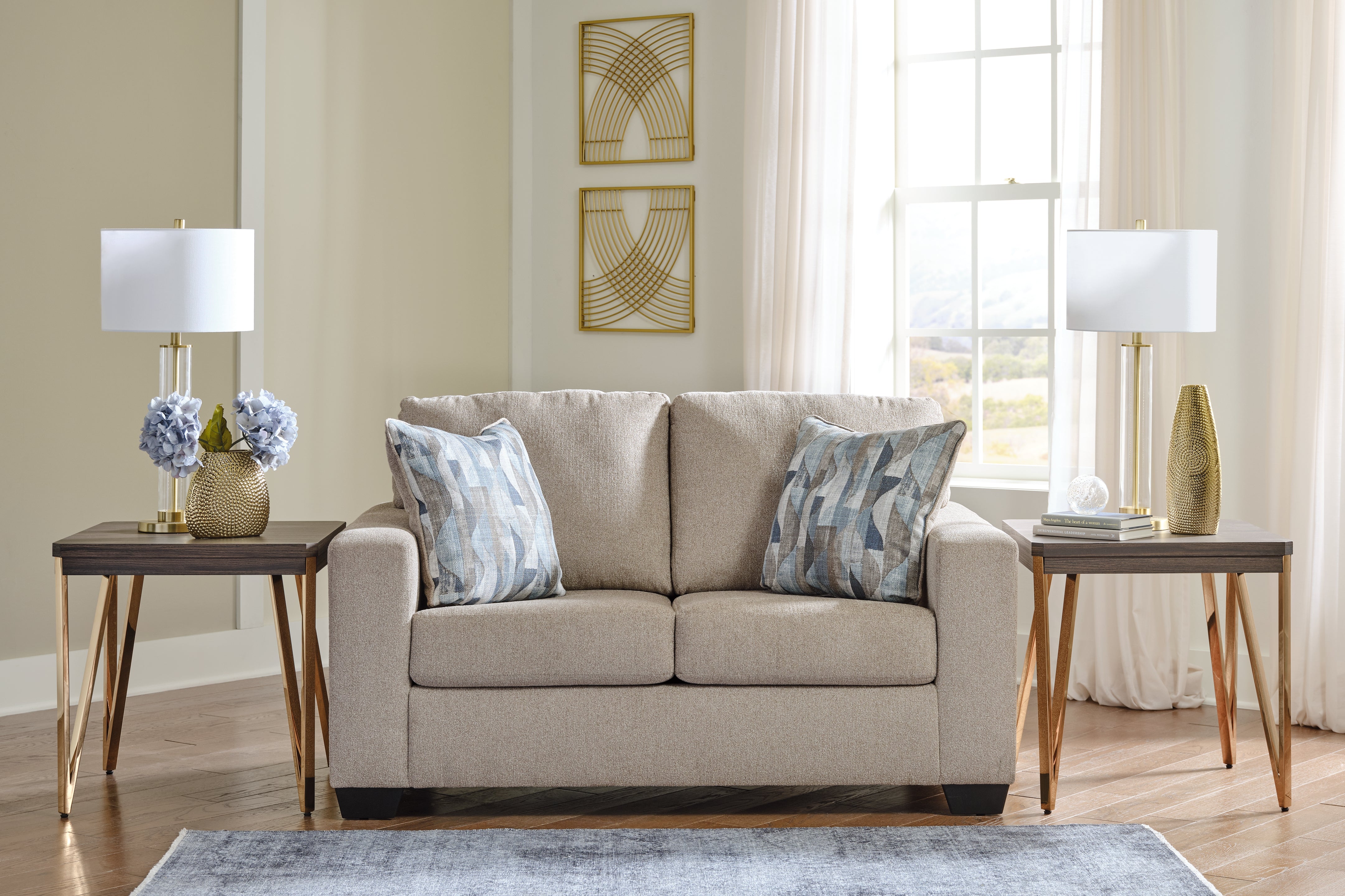 Floridian Furniture - Ashley Furniture - Deltona Living Room - Loveseat / Parchment - 5120435