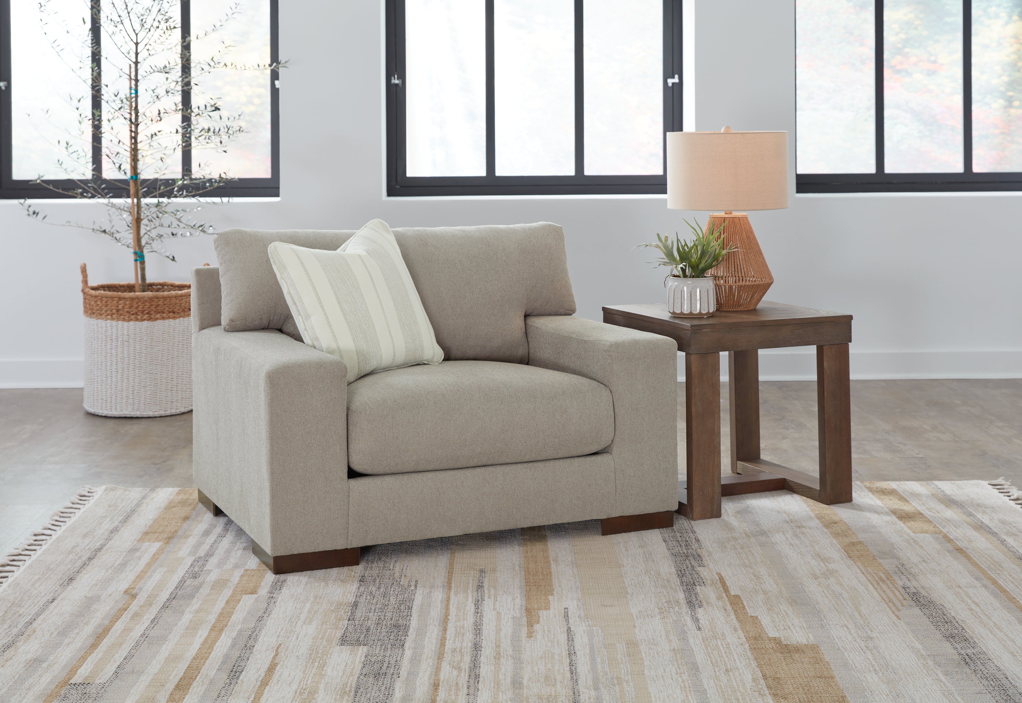 Floridian Furniture - Ashley Furniture - Maggie Living Room - Chair and a Half / Flax - 5200423