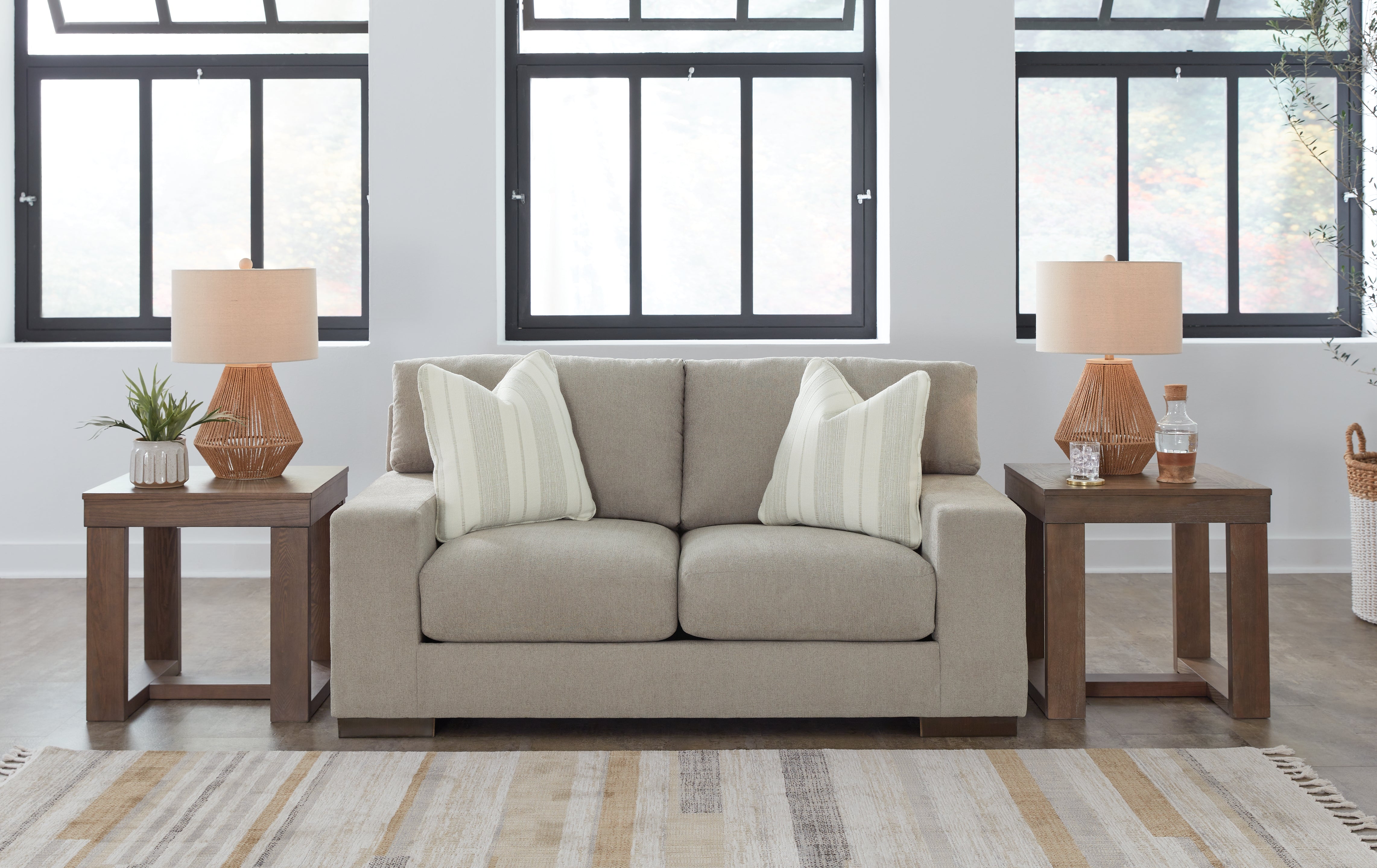 Floridian Furniture - Ashley Furniture - Maggie Living Room - Loveseat / Flax - 5200435