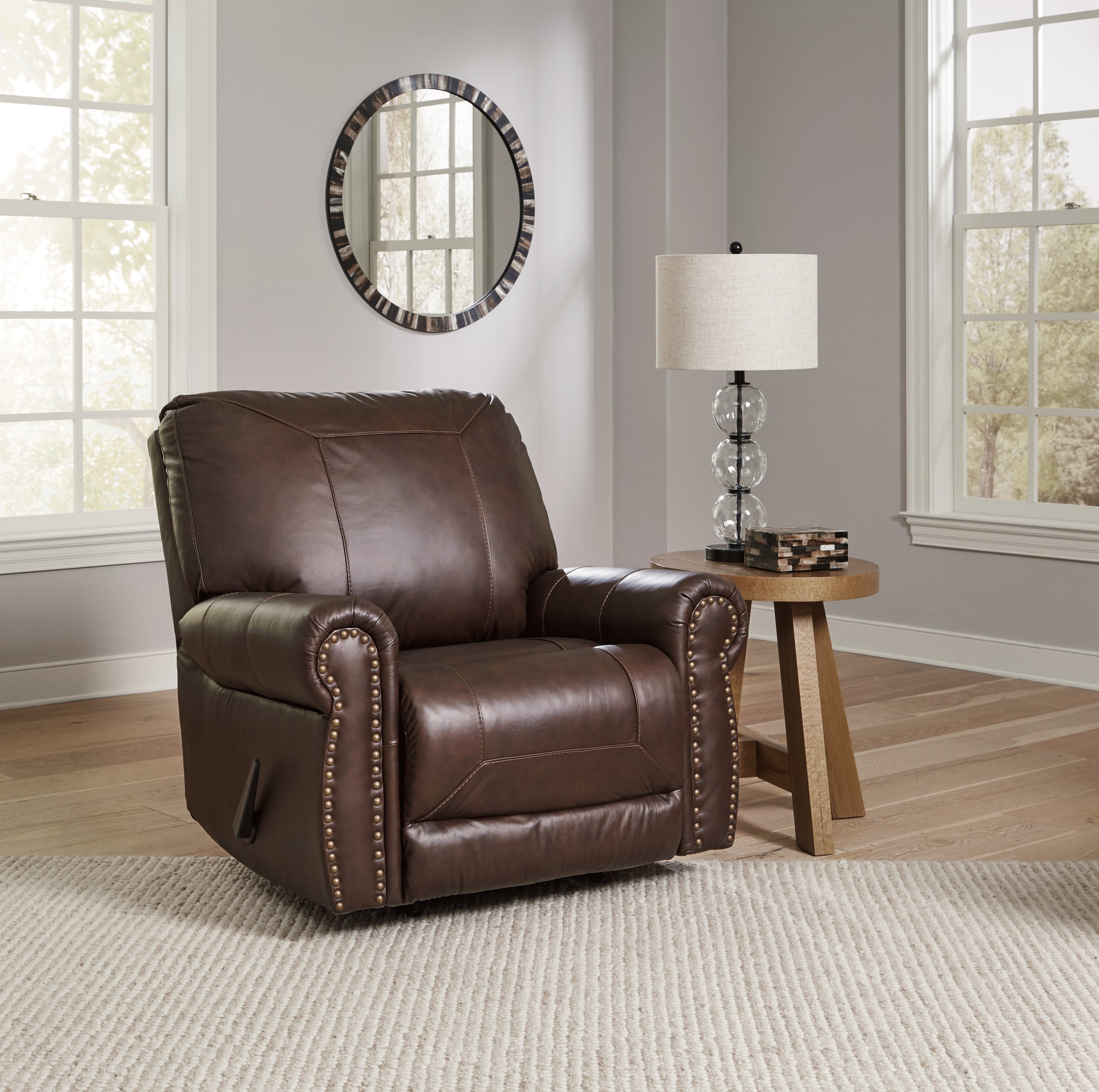 Floridian Furniture - Ashley Furniture - Colleton Living Room - Rocker Recliner / Dark Brown - 5210725