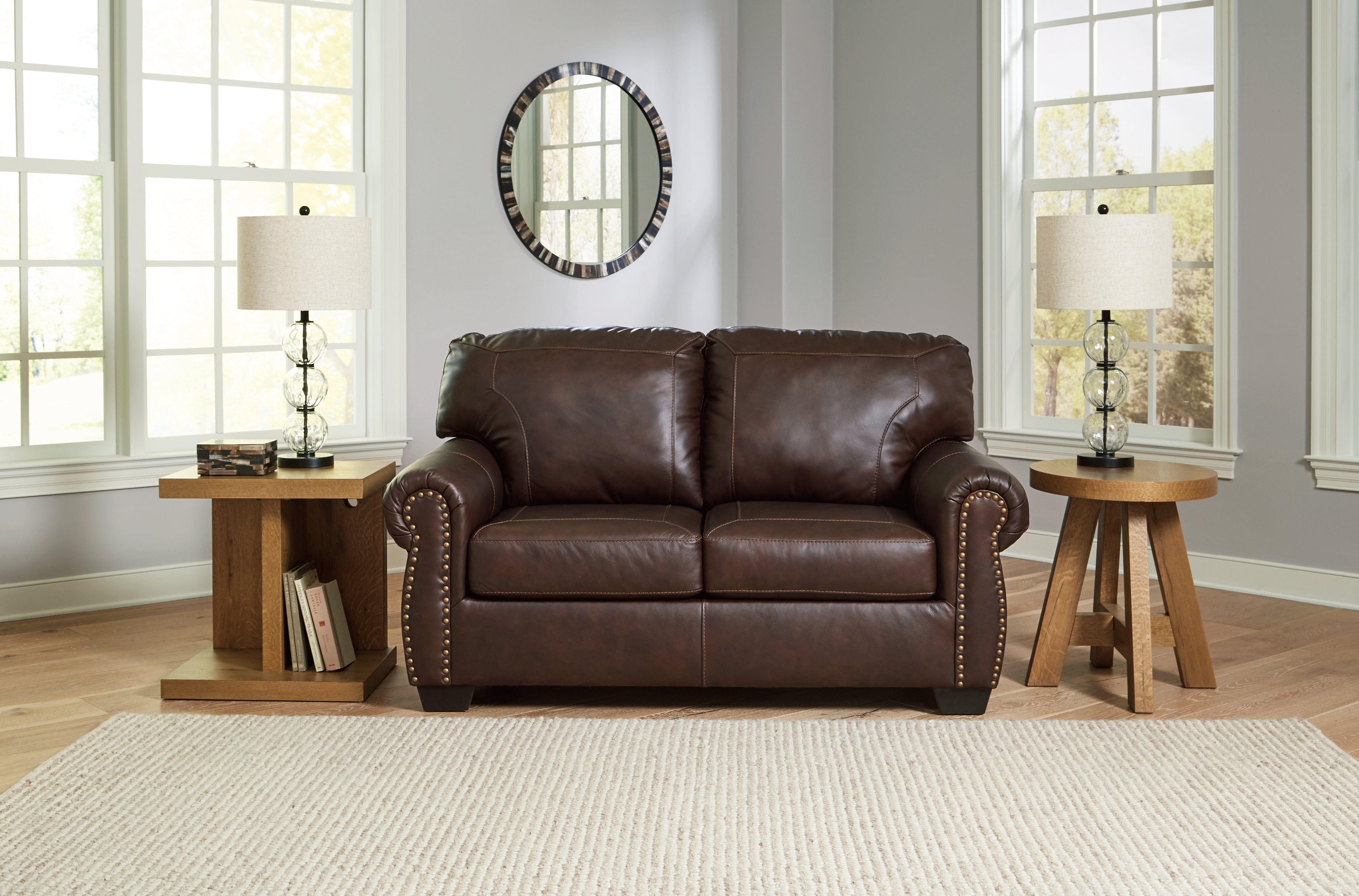 Floridian Furniture - Ashley Furniture - Colleton Living Room - Loveseat / Dark Brown - 5210735